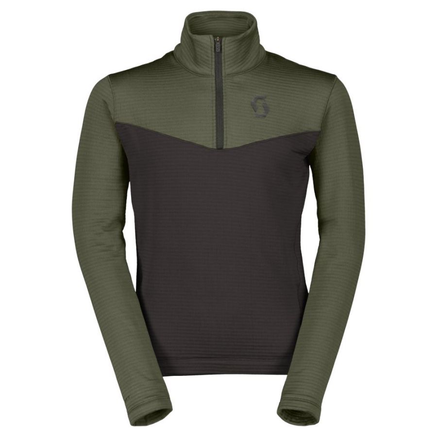 Scott Defined Light, sudadera polar, junior, verde oscuro/negro