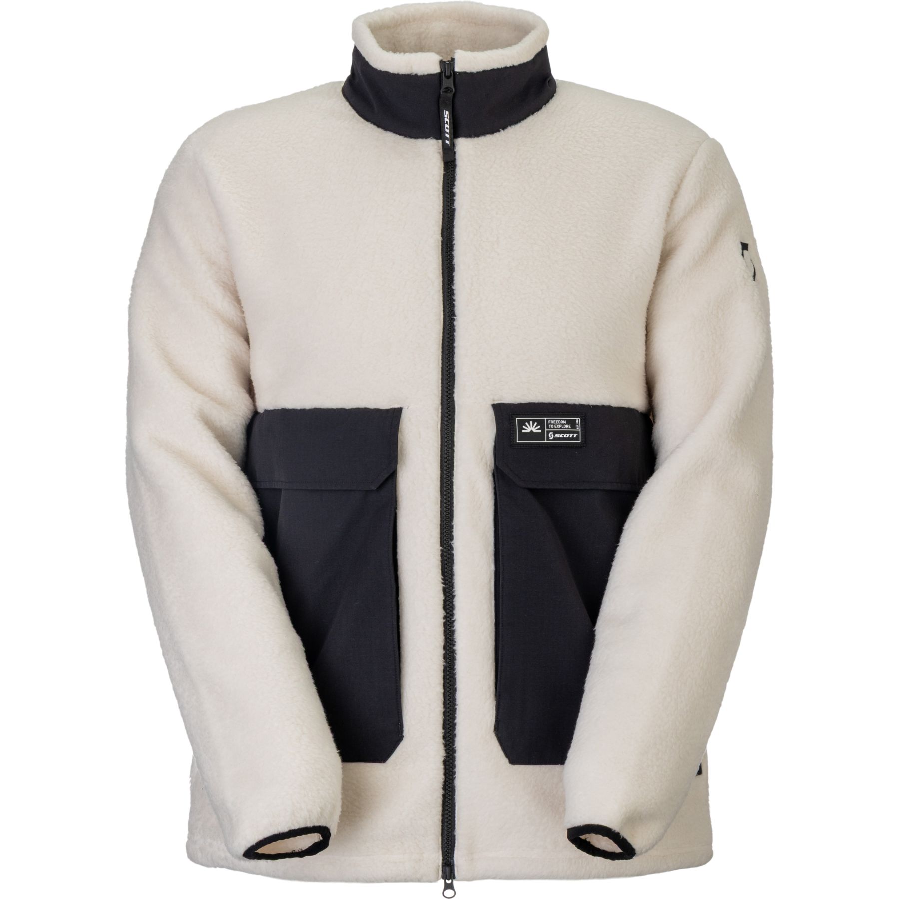 Scott Escape Heritage Pile, forro polar, hombre, beige/negro