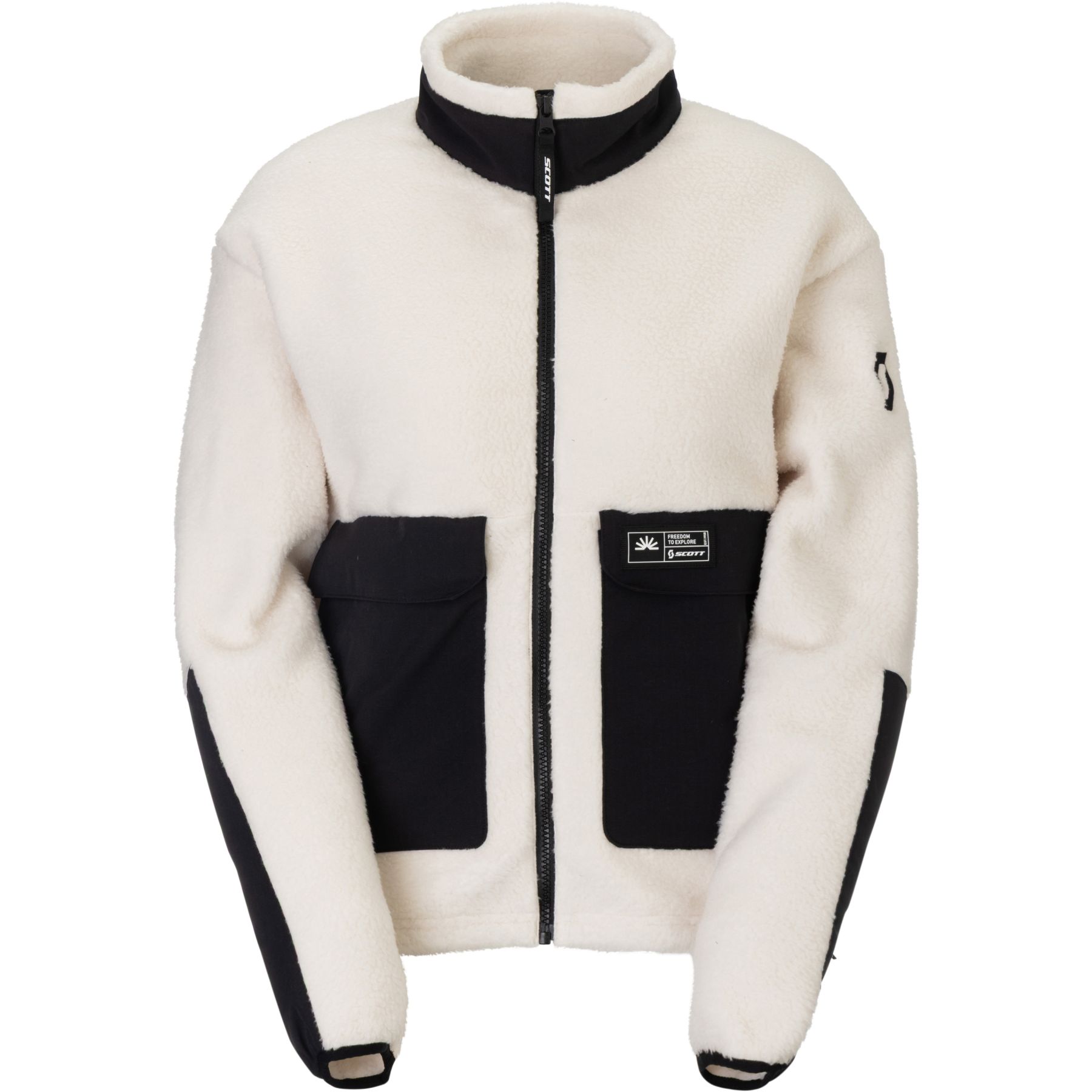 Scott Escape Heritage Pile, forro polar, mujer, beige/negro