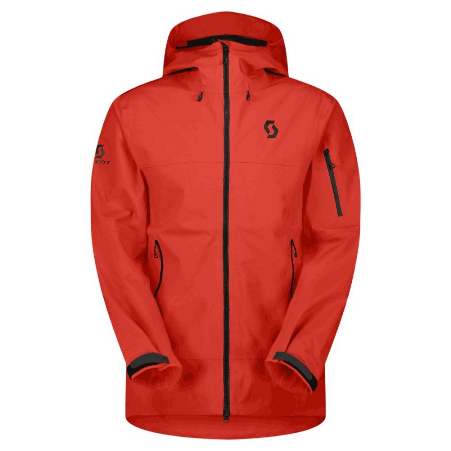 Scott Explorair 3L, chaqueta hardshell, hombre, rojo