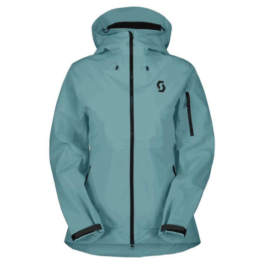 Scott Explorair 3L, chaqueta hardshell, mujer, azul claro