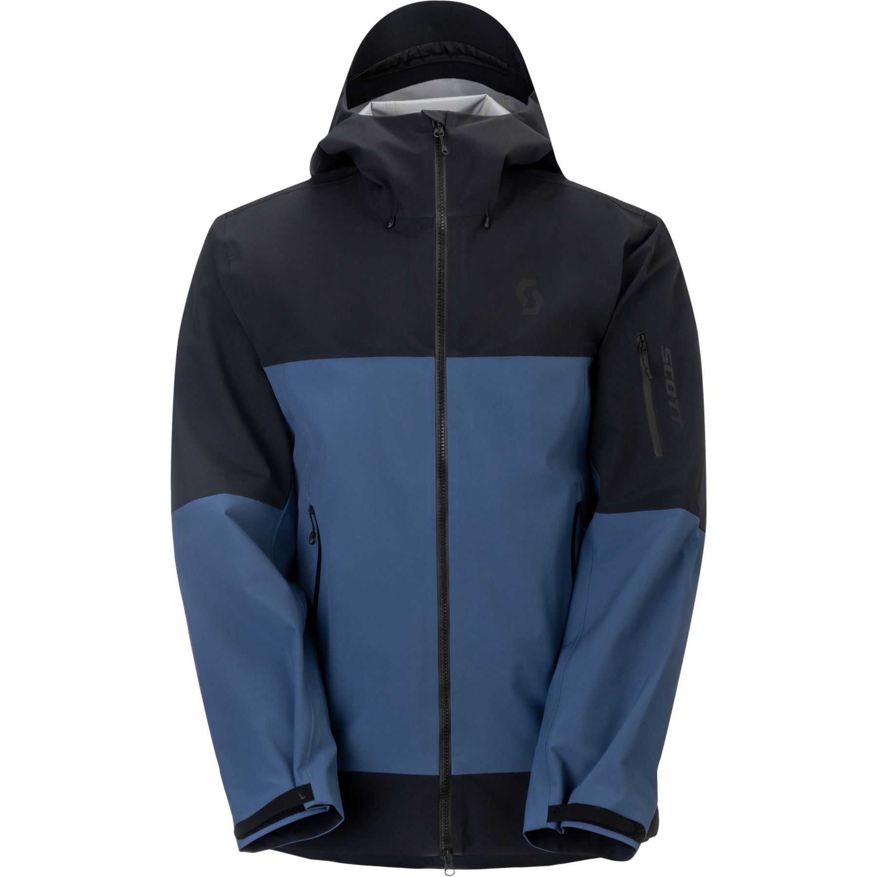 Scott Explorair 3L, chaquetas hardshell, hombre, azul/negro