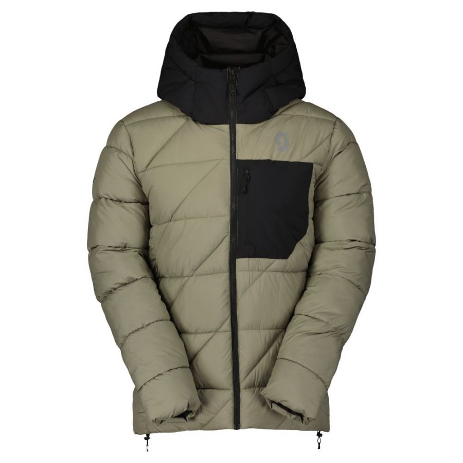 Scott Insuloft Warm, chaqueta de plumas sintéticas, hombre, beige/negro