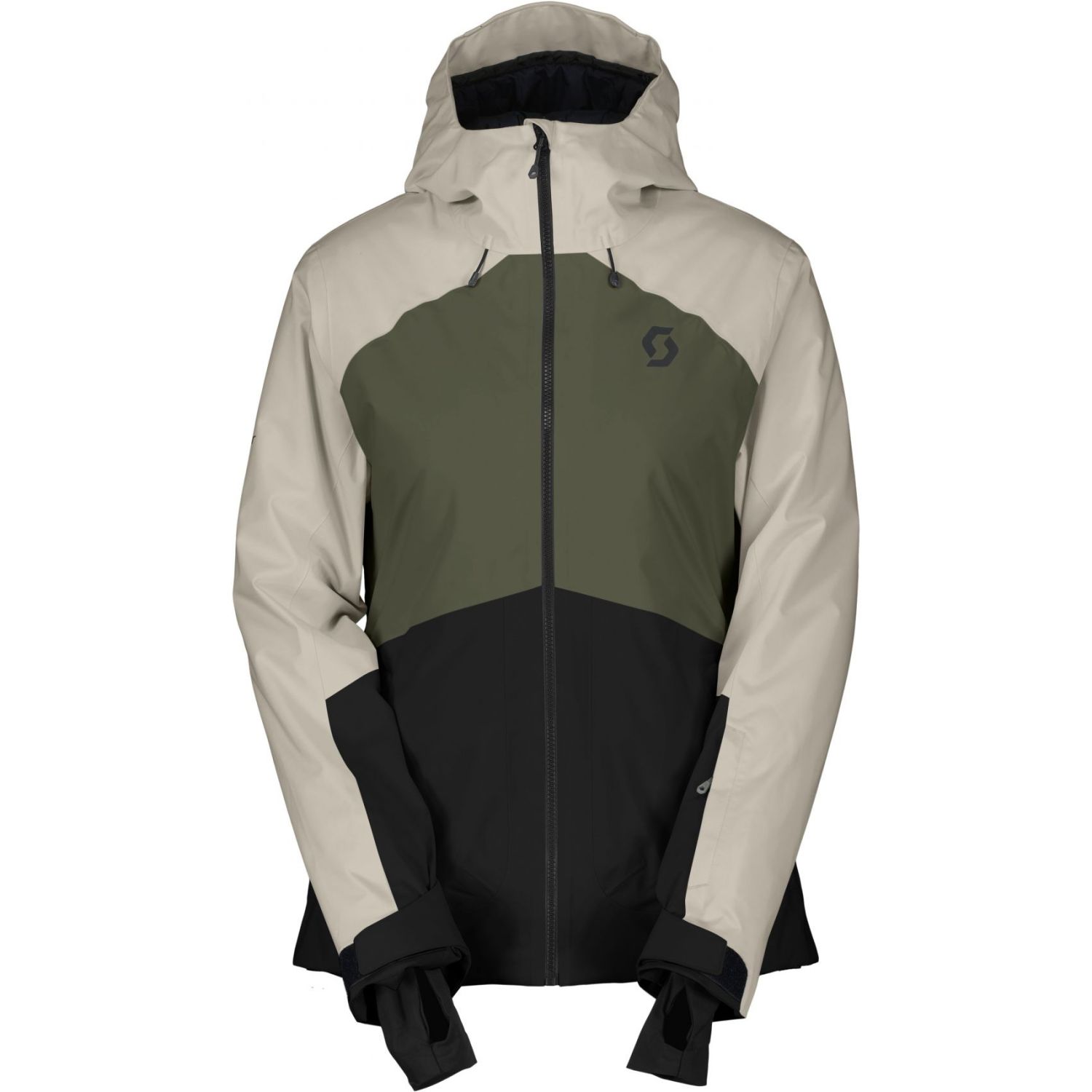 Scott Ultimate Dryo 10, chaqueta de esquí, mujer, verde oscuro/negro