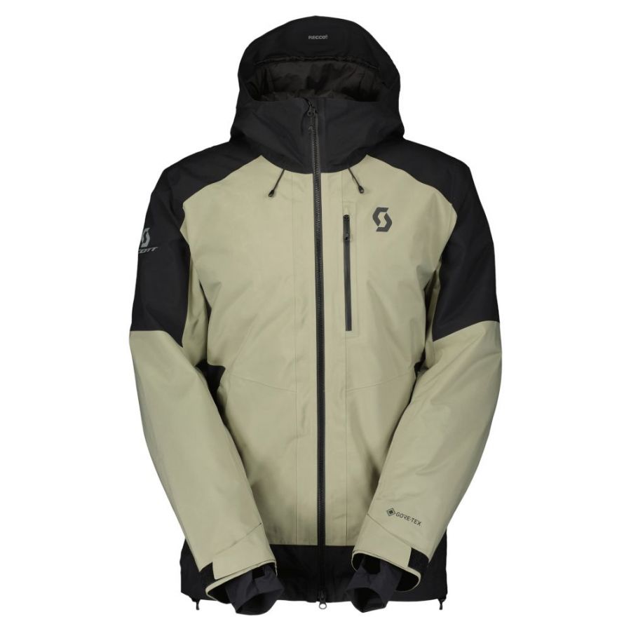 Scott Ultimate GTX, chaqueta de esquí, hombre, beige/negro