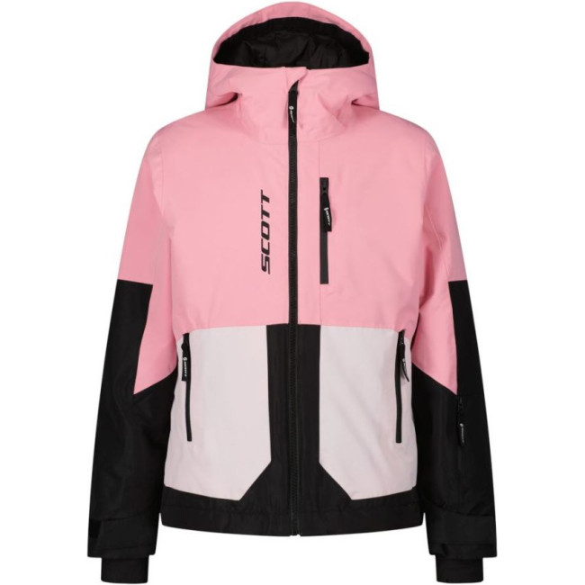 Scott Vertic Dryo, chaqueta de esquí, junior, rosa/negro