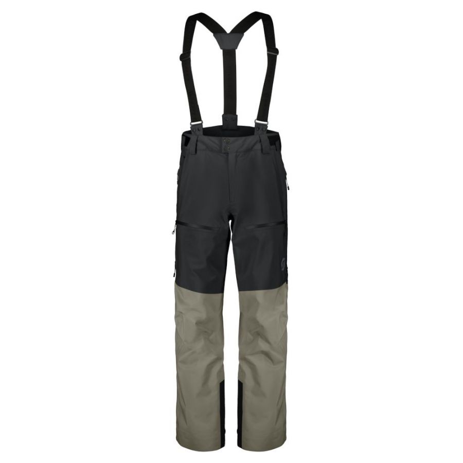 Scott Vertic GTX 2L, pantalones hardshell, hombre, beige/negro