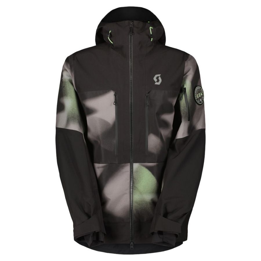 Scott Vertic Ripstop 3L, chaqueta hardshell, hombre, gris/negro