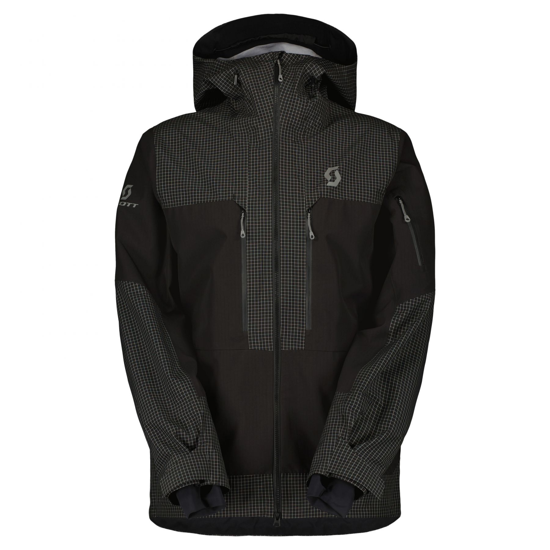 Scott Vertic Ripstop 3L, chaqueta shell, hombre, negra