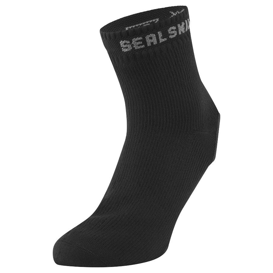 Sealskinz Thetford, calcetines de ciclismo, negro