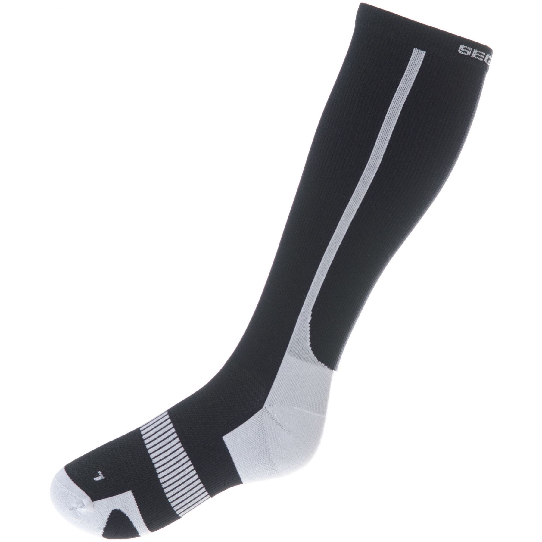 Seger Compression Comfort, calcetines running, negro/blanco