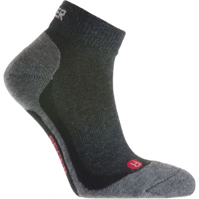 Seger Outdoor Coolmax Short 50%, calcetines de senderismo, negro