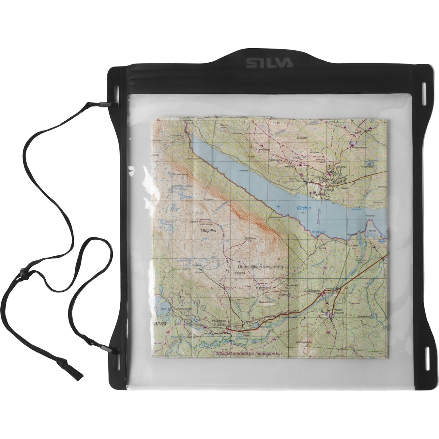 Silva Bolsa Impermeable para Mapas M30, unisex, negro