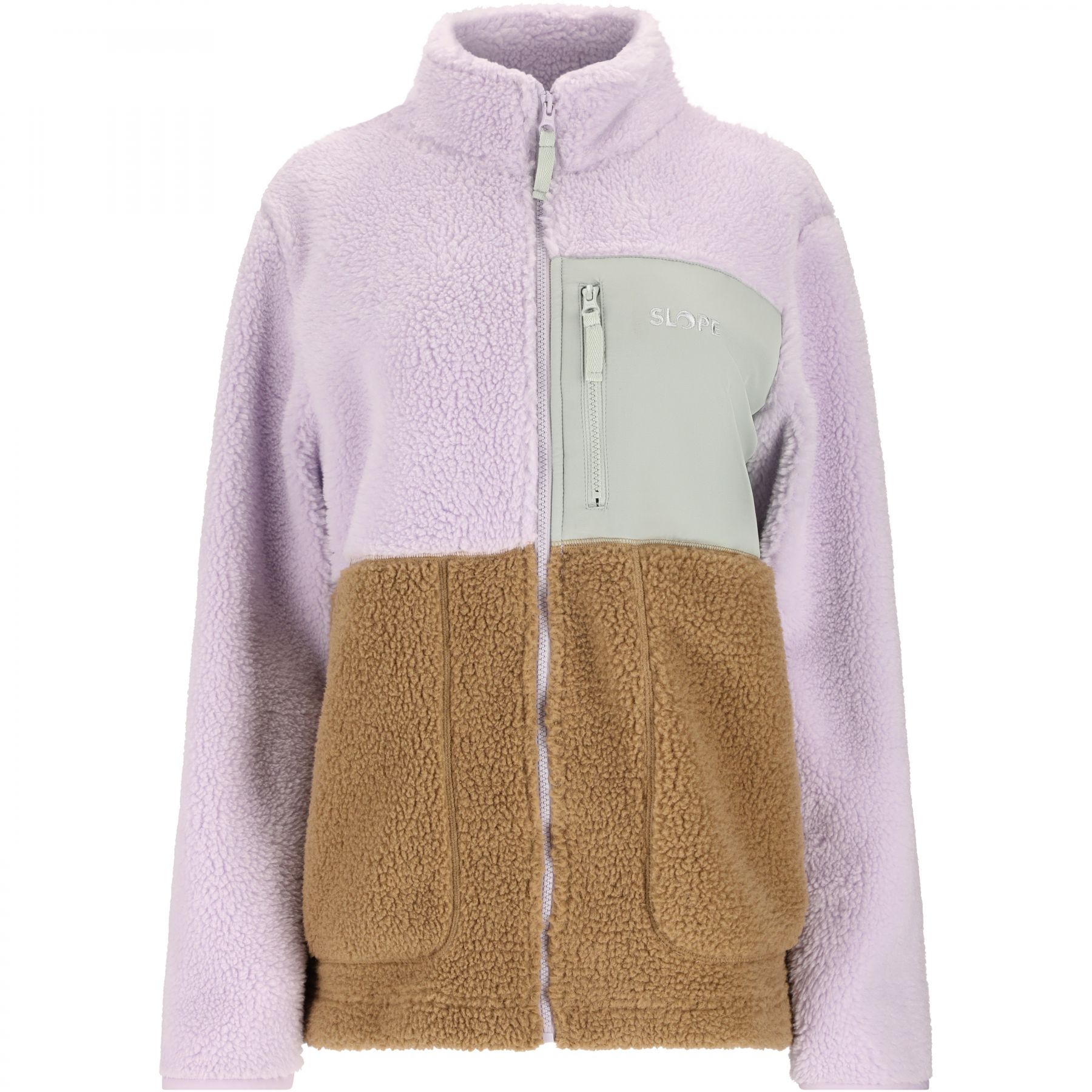 SLOPE Katau Teddy, chaqueta de forro polar mujer, orchid petal