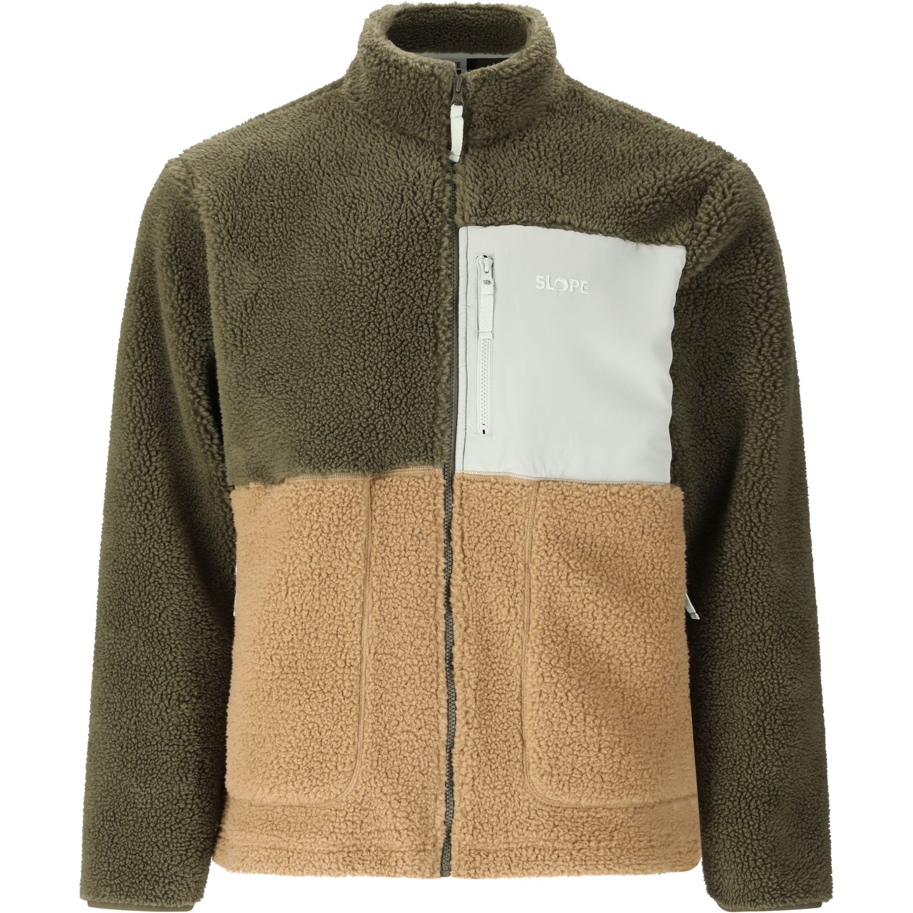 SLOPE Katau Teddy, chaqueta polar, hombre, grape leaf