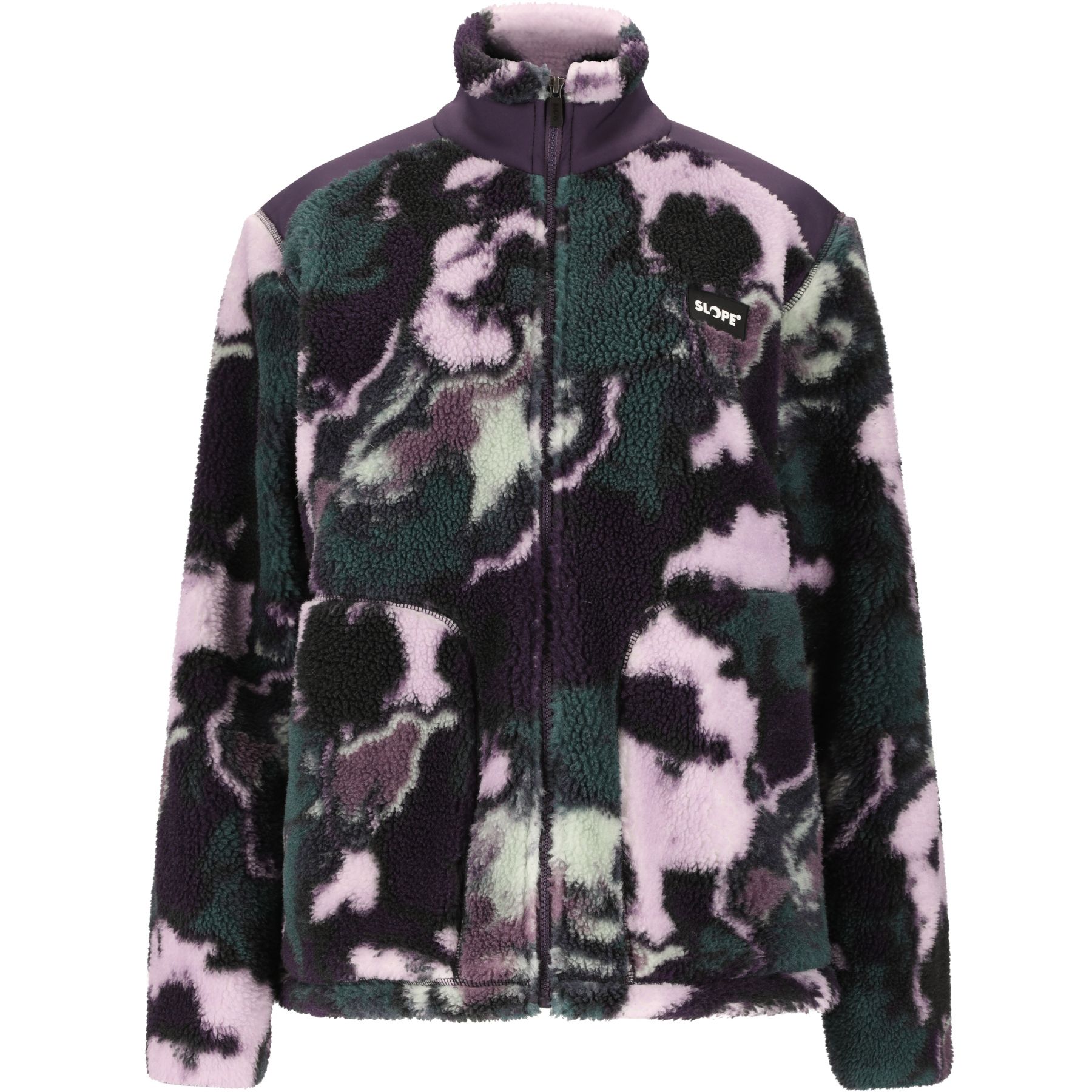 SLOPE Kendor AOP Teddy, chaqueta de forro polar, mujer, north atlantic