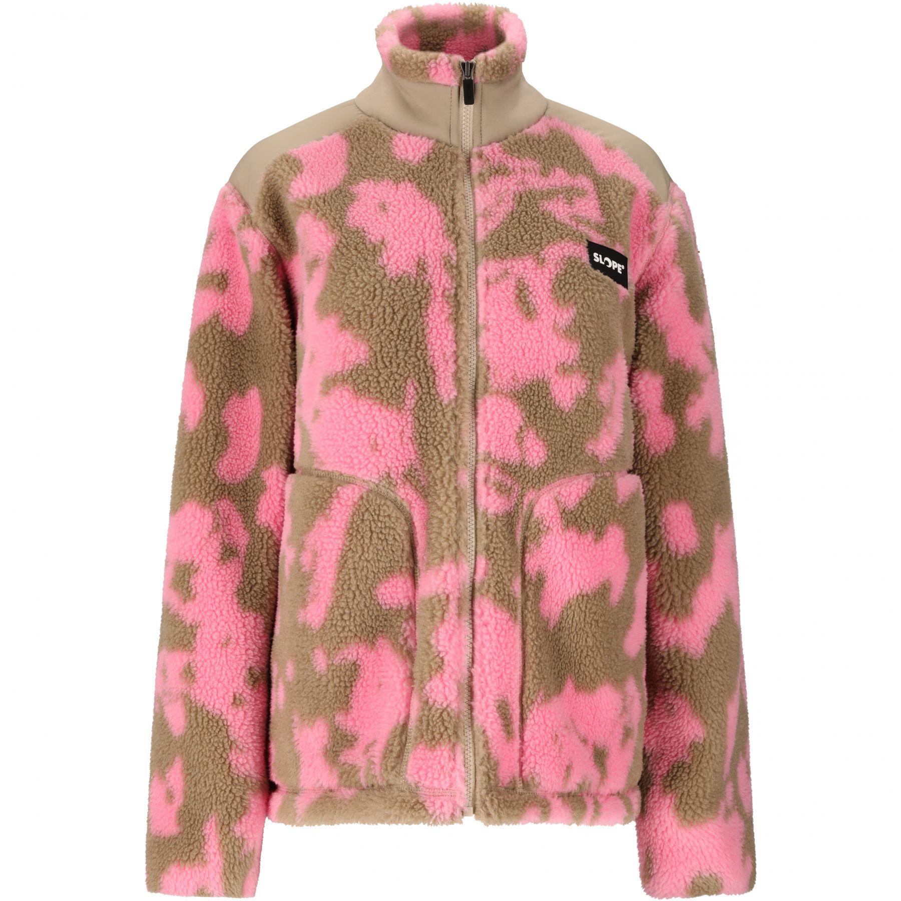 SLOPE Kendor AOP Teddy, chaqueta de forro polar, mujer, rosa