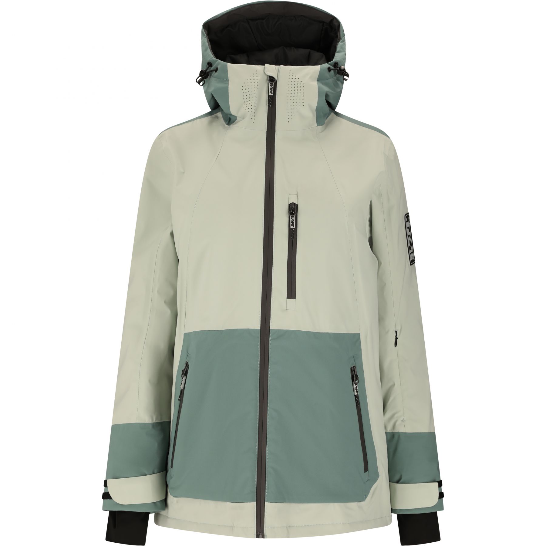 SLOPE River, chaqueta de esquí, mujer, aqua gray