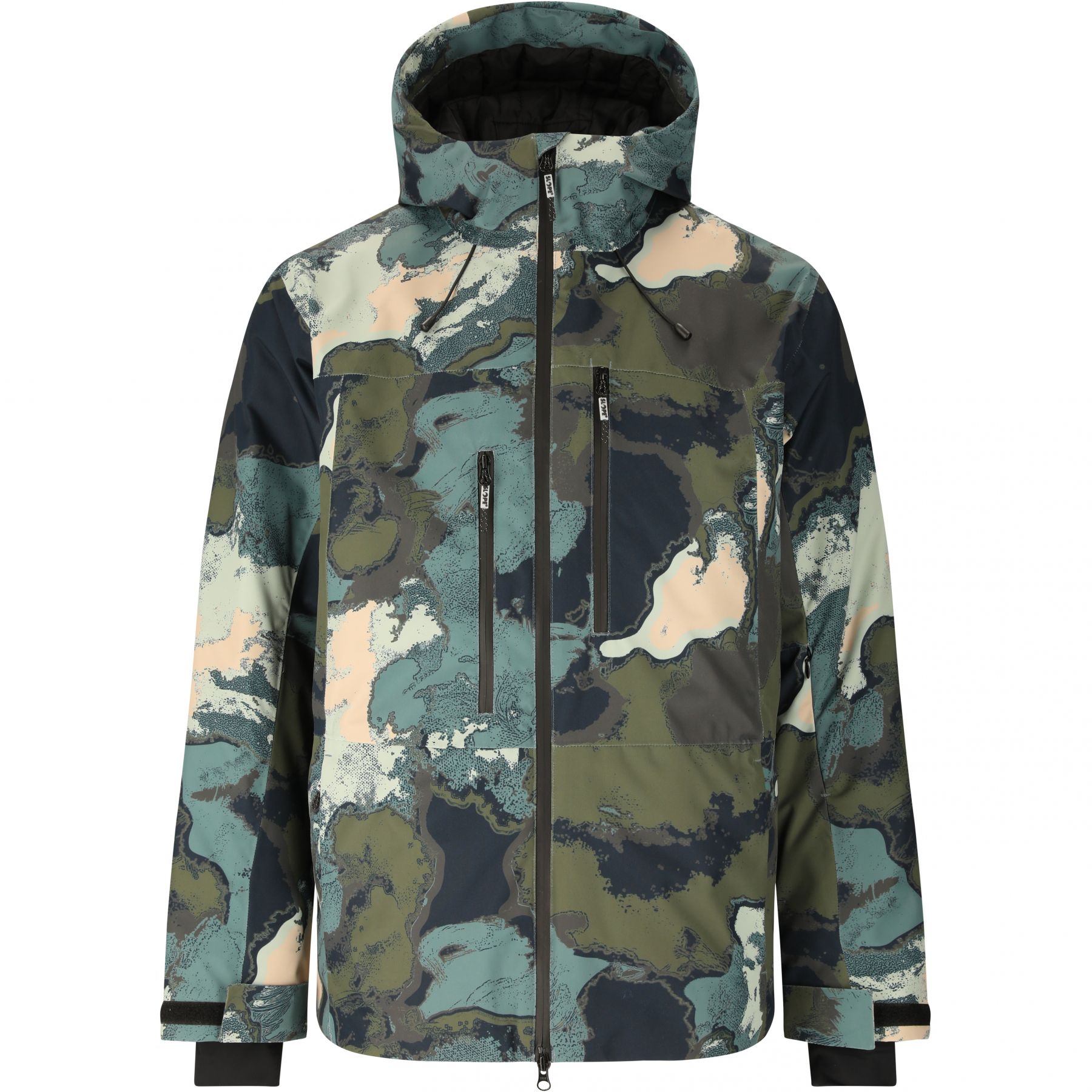 SLOPE Tuscon AOP, chaqueta de esquí, hombre, aop verde