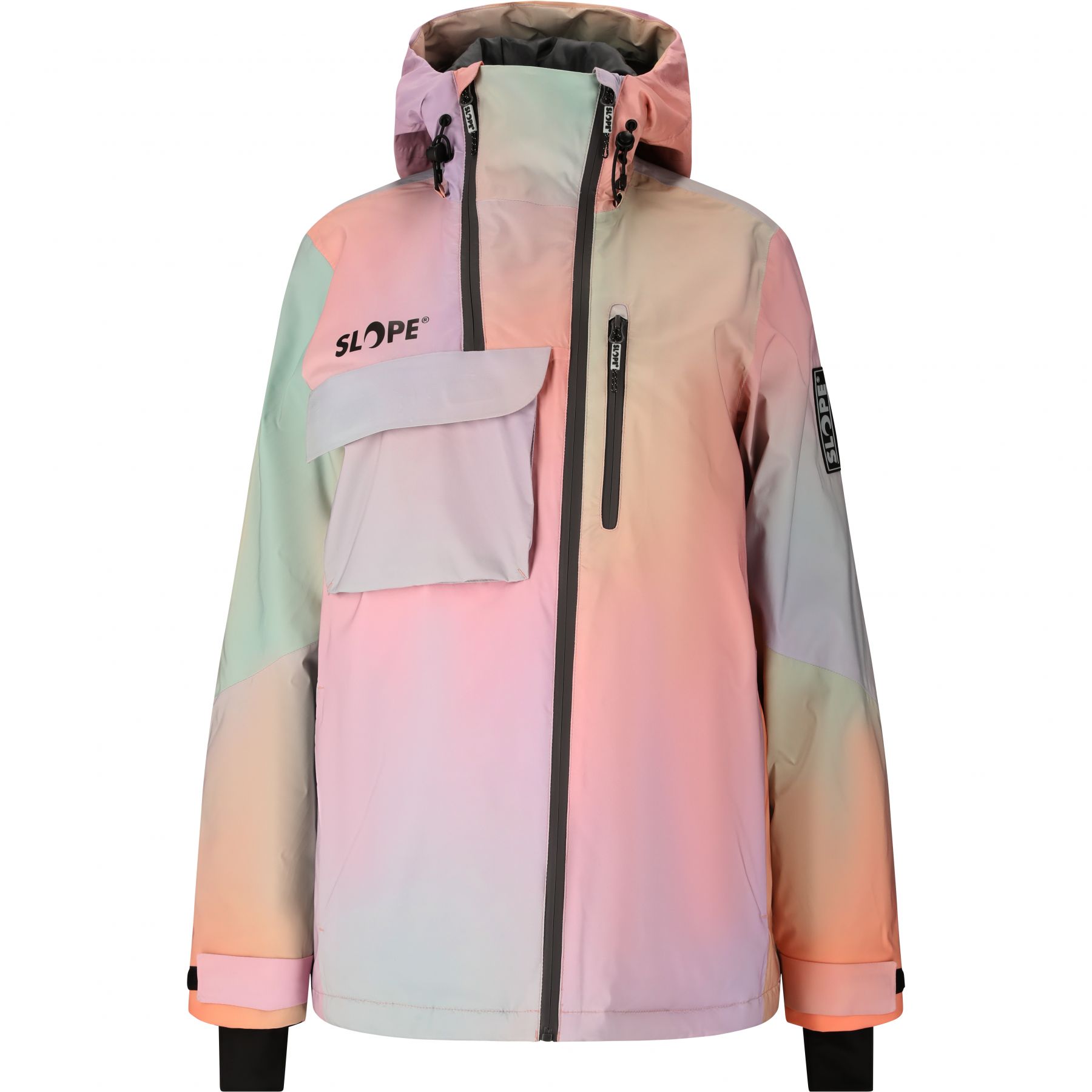 SLOPE Zuko AOP, chaqueta de esquí, mujer, orchid petal