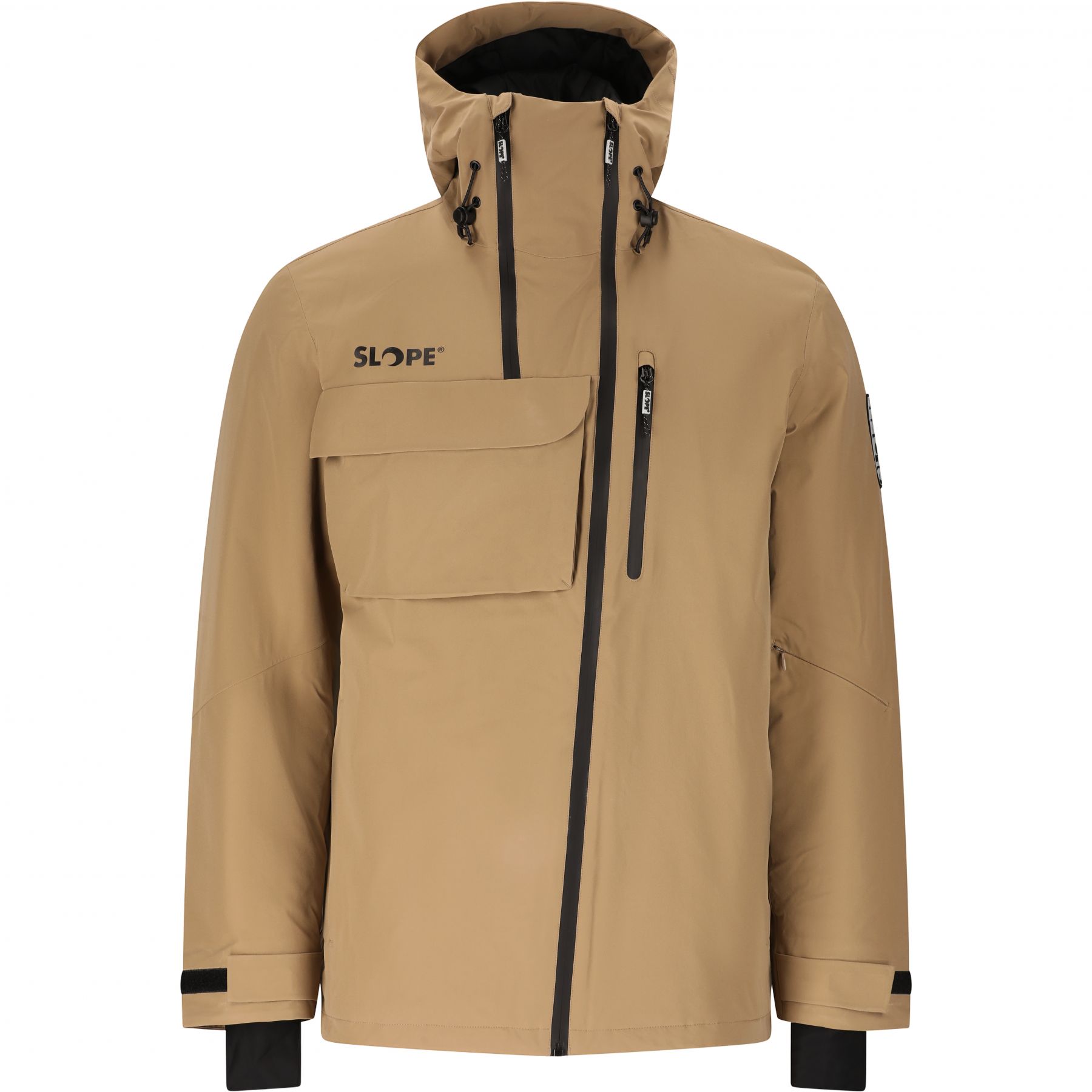 SLOPE Zuko, chaqueta de esquí, hombre, marrón