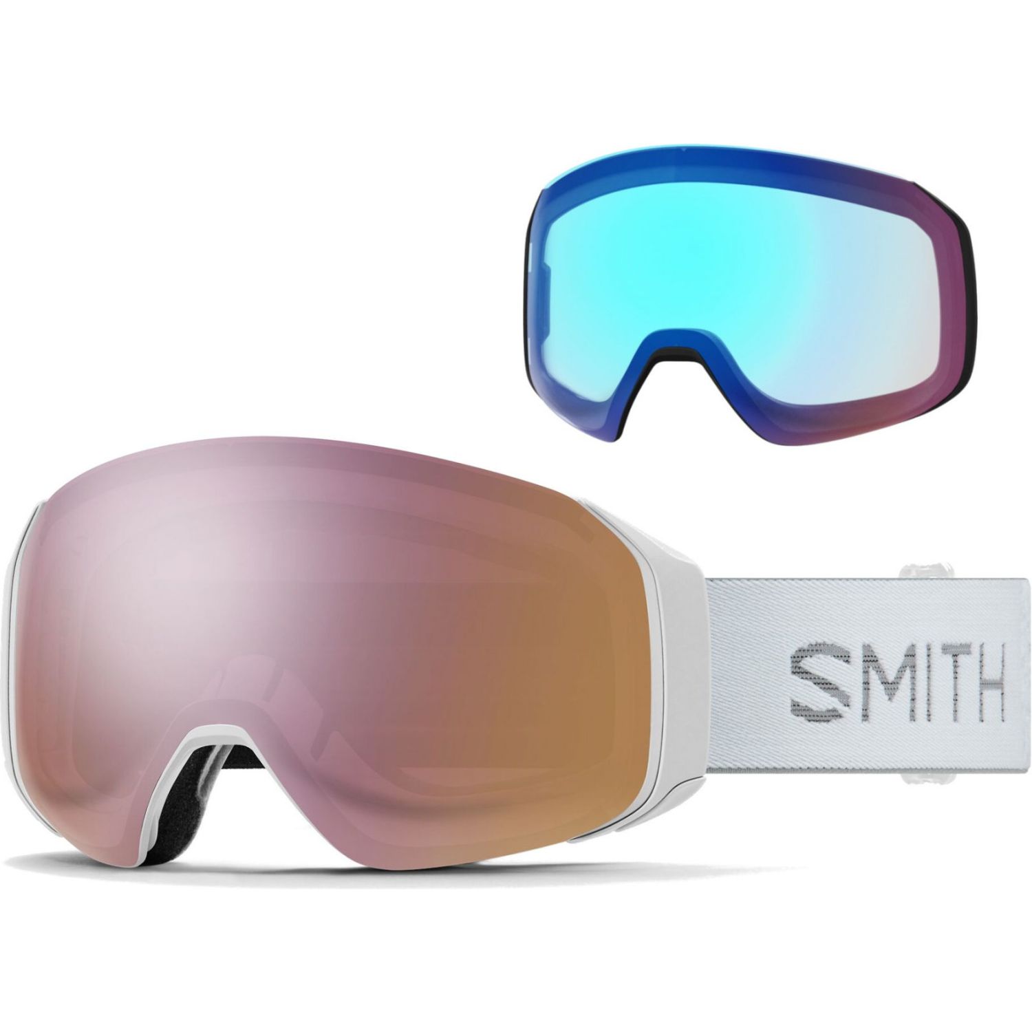 Smith 4D MAG S, gafas de esquí, white chunky knit
