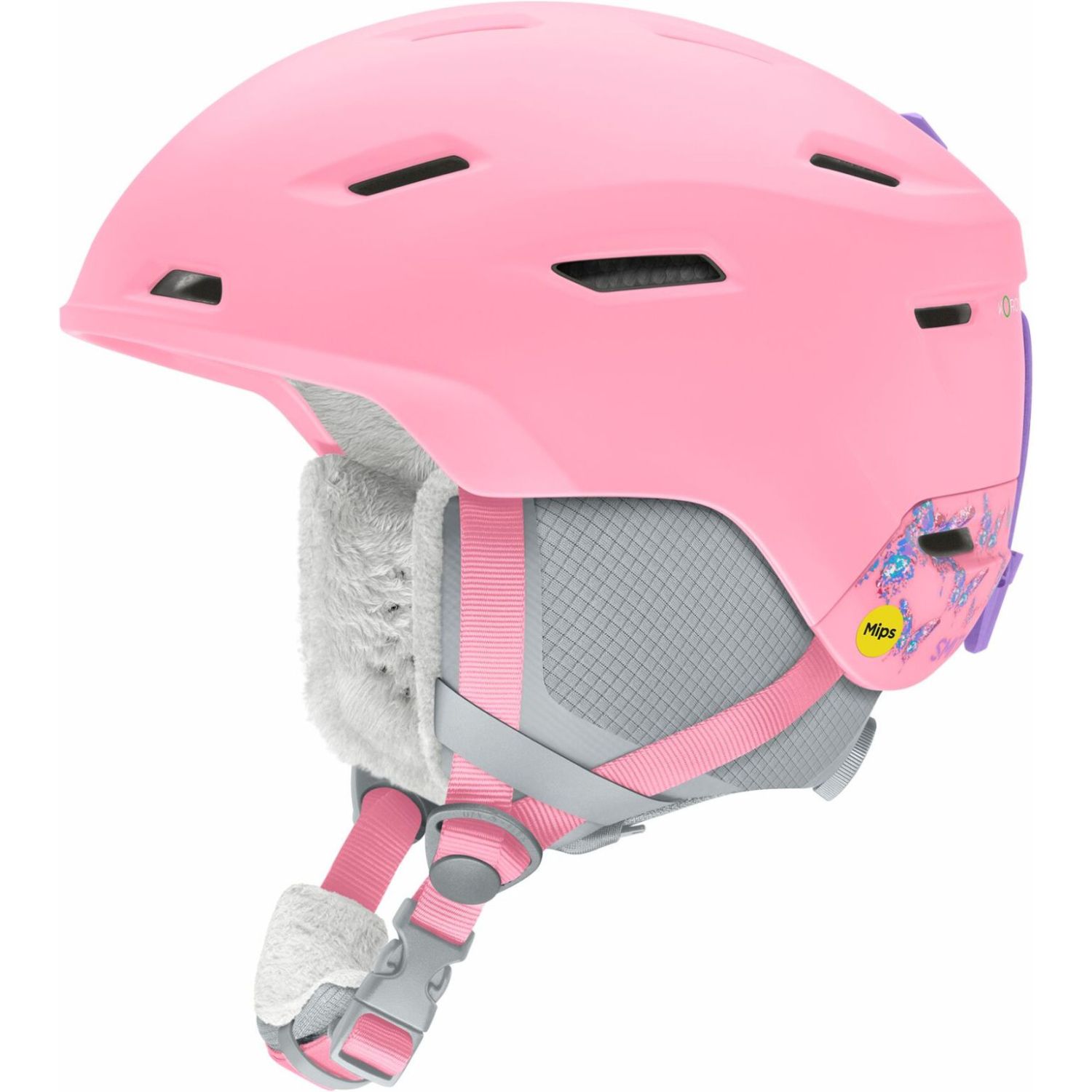 Smith Descend jr mips, casco de esquí para niños, rosa