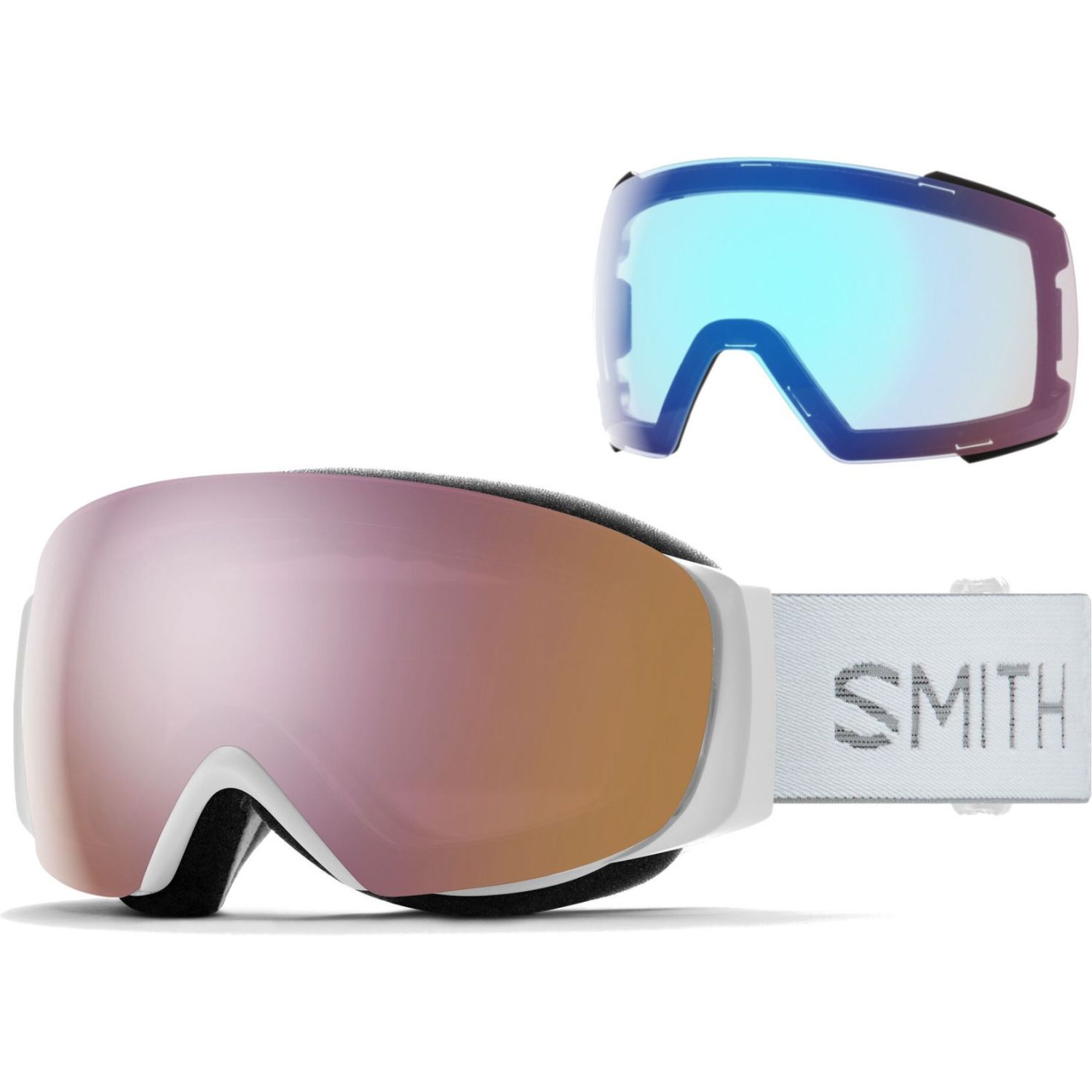 Smith I/O MAG S, gafas de esquí, mujer, white chunky knit