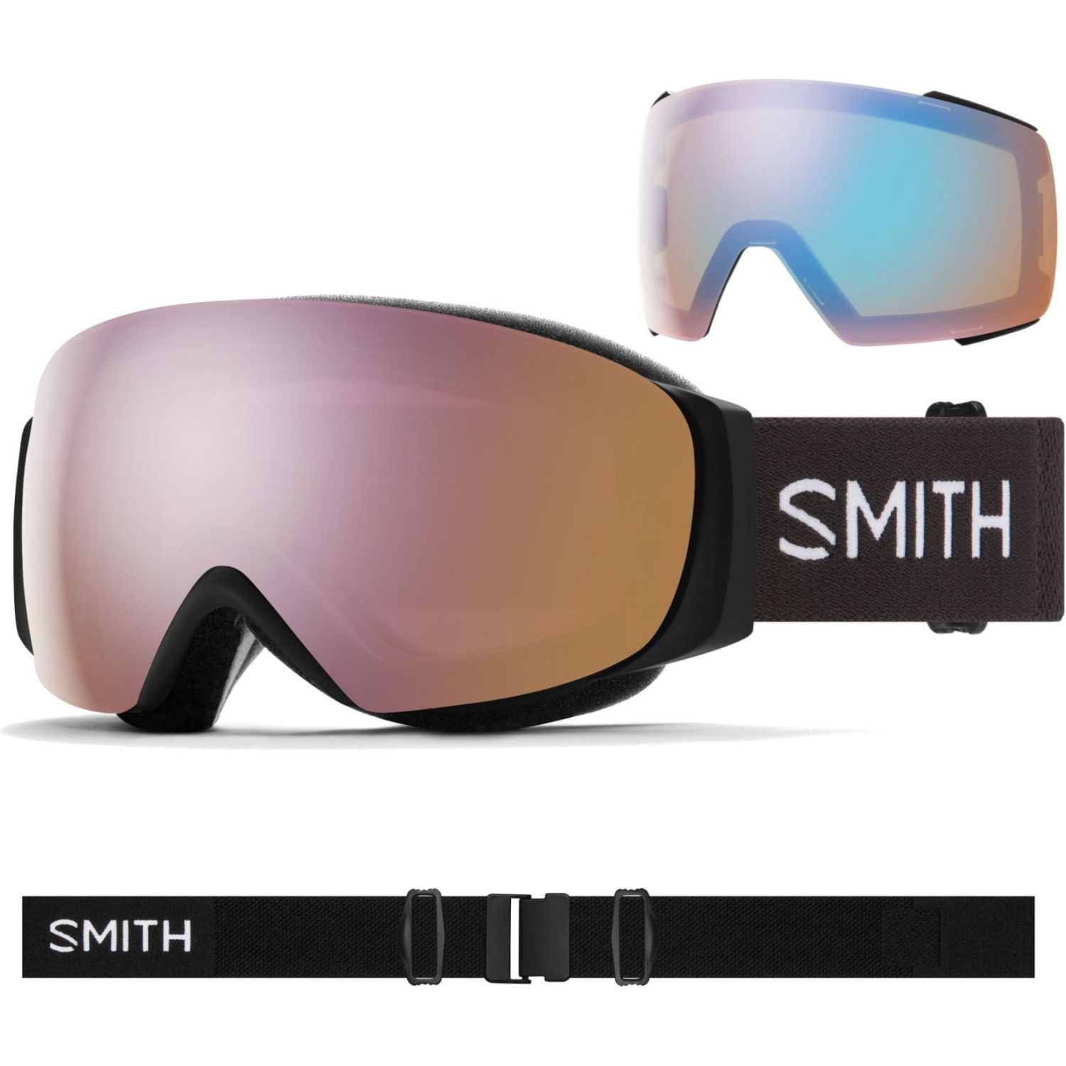 Smith I/O MAG S, Máscaras de esquí, Mujer, Negro