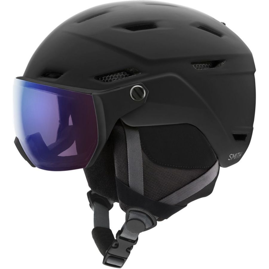 Smith Survey, casco de esquí con visera, fotocrómico, negro