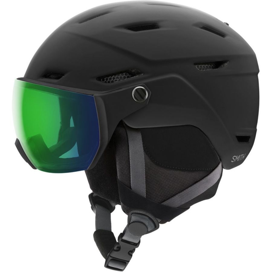 Smith Survey, casco de esquí con visera, negro