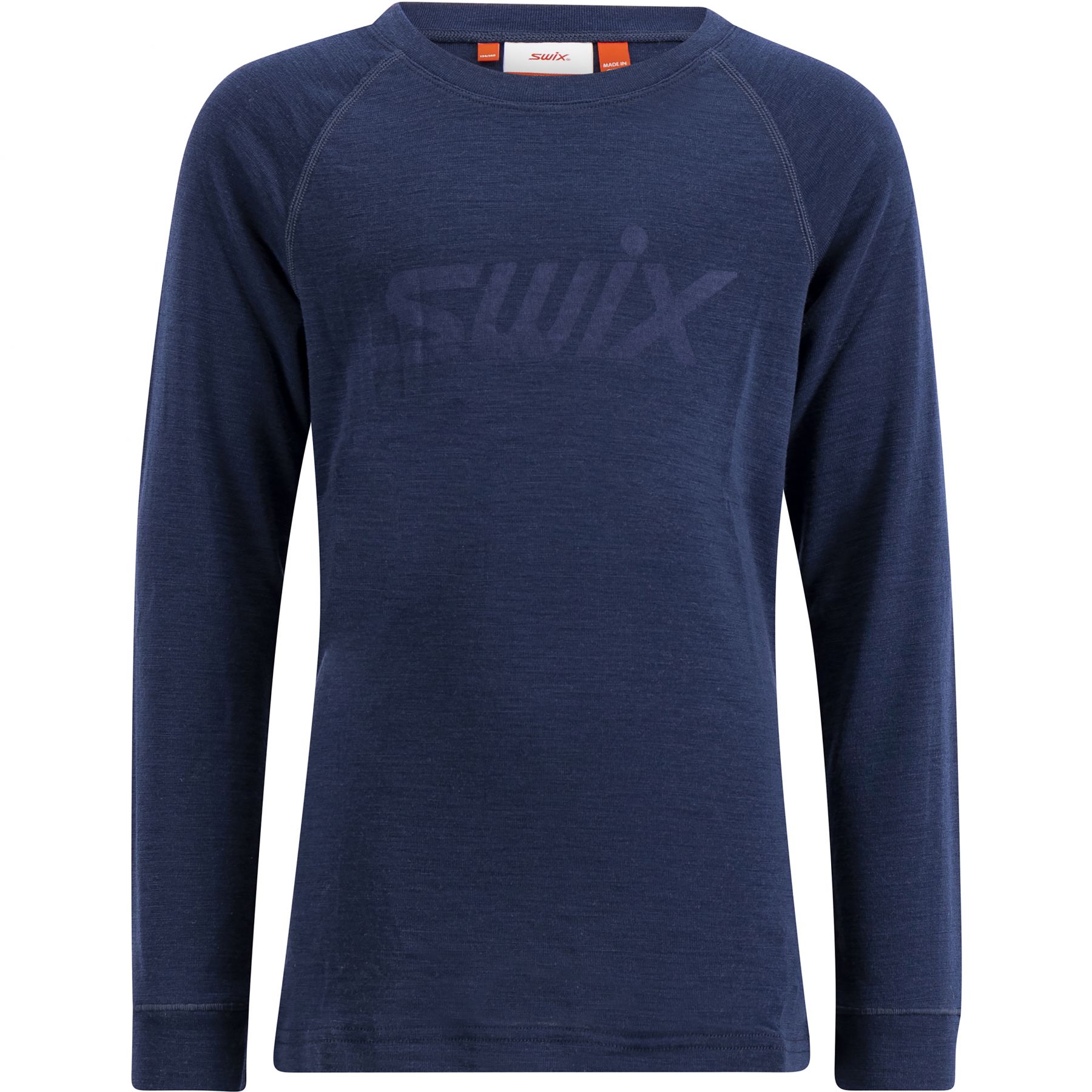 Swix RaceX Merino manga larga, junior, azul marino