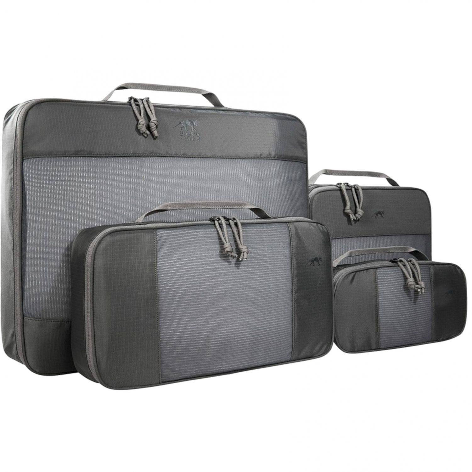 Tasmanian Tiger Mesh Pocket Set XL, conjunto de bolsillos, gris
