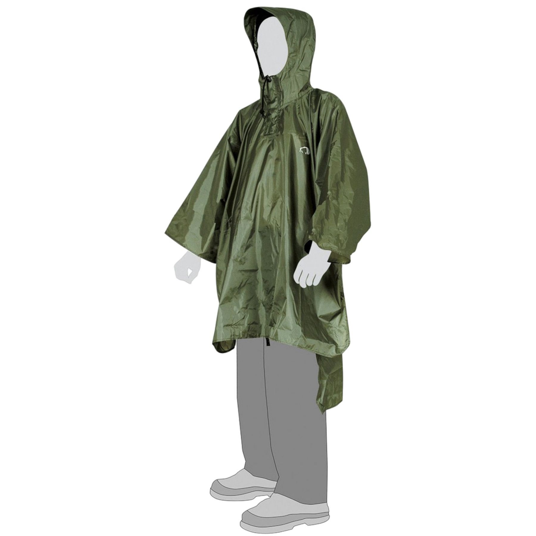 Tatonka Poncho 2, impermeable, verde