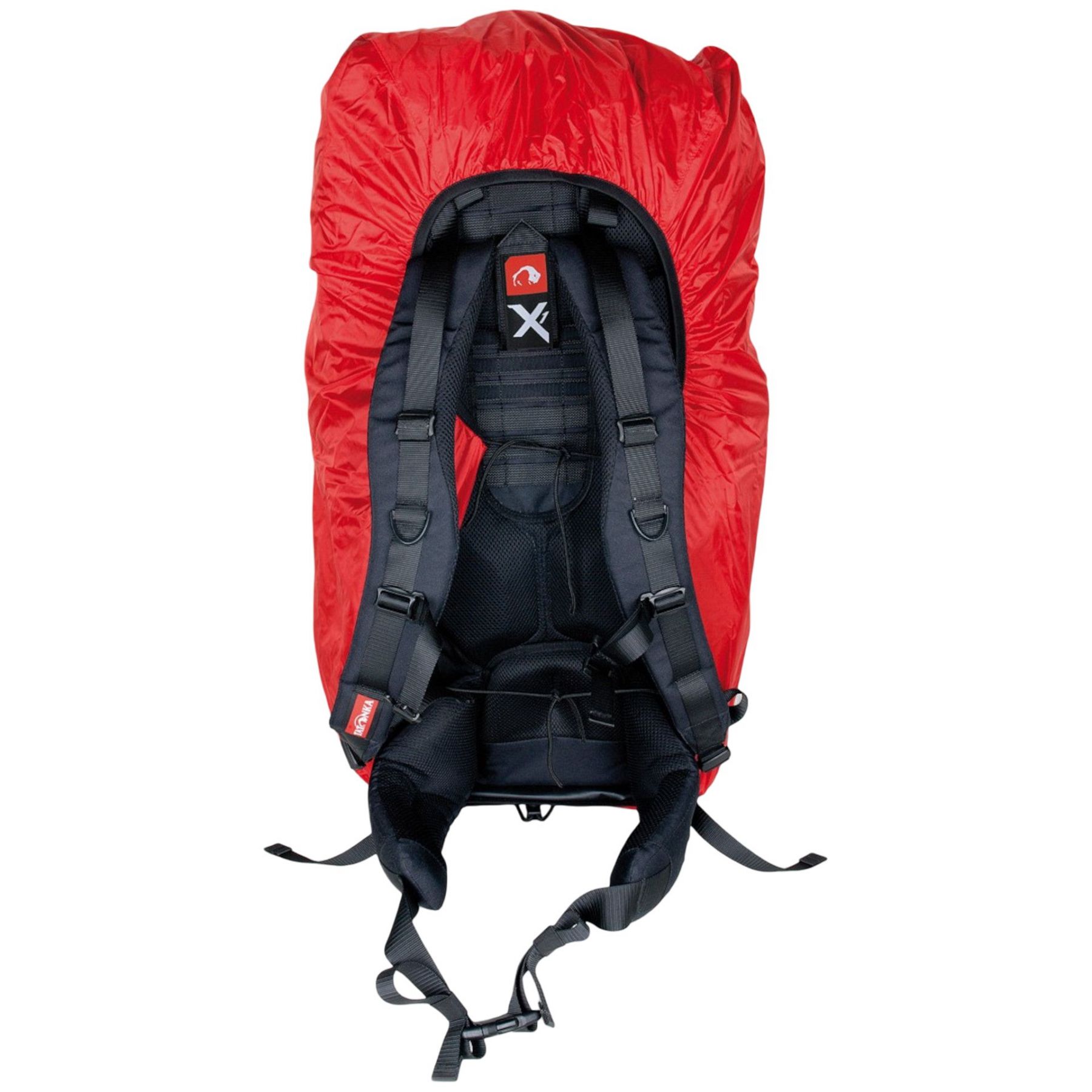 Tatonka Rain Flap M, funda para lluvia para mochila, rojo