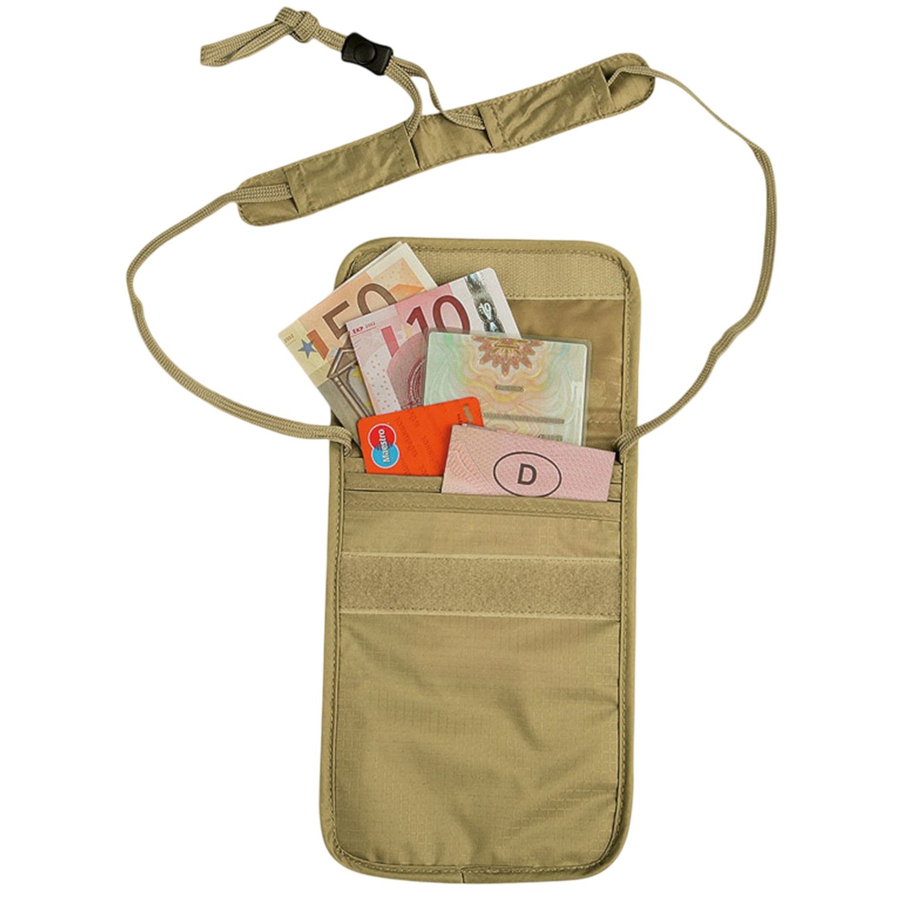 Tatonka Skin Folded Neck Pouch, monedero, beige