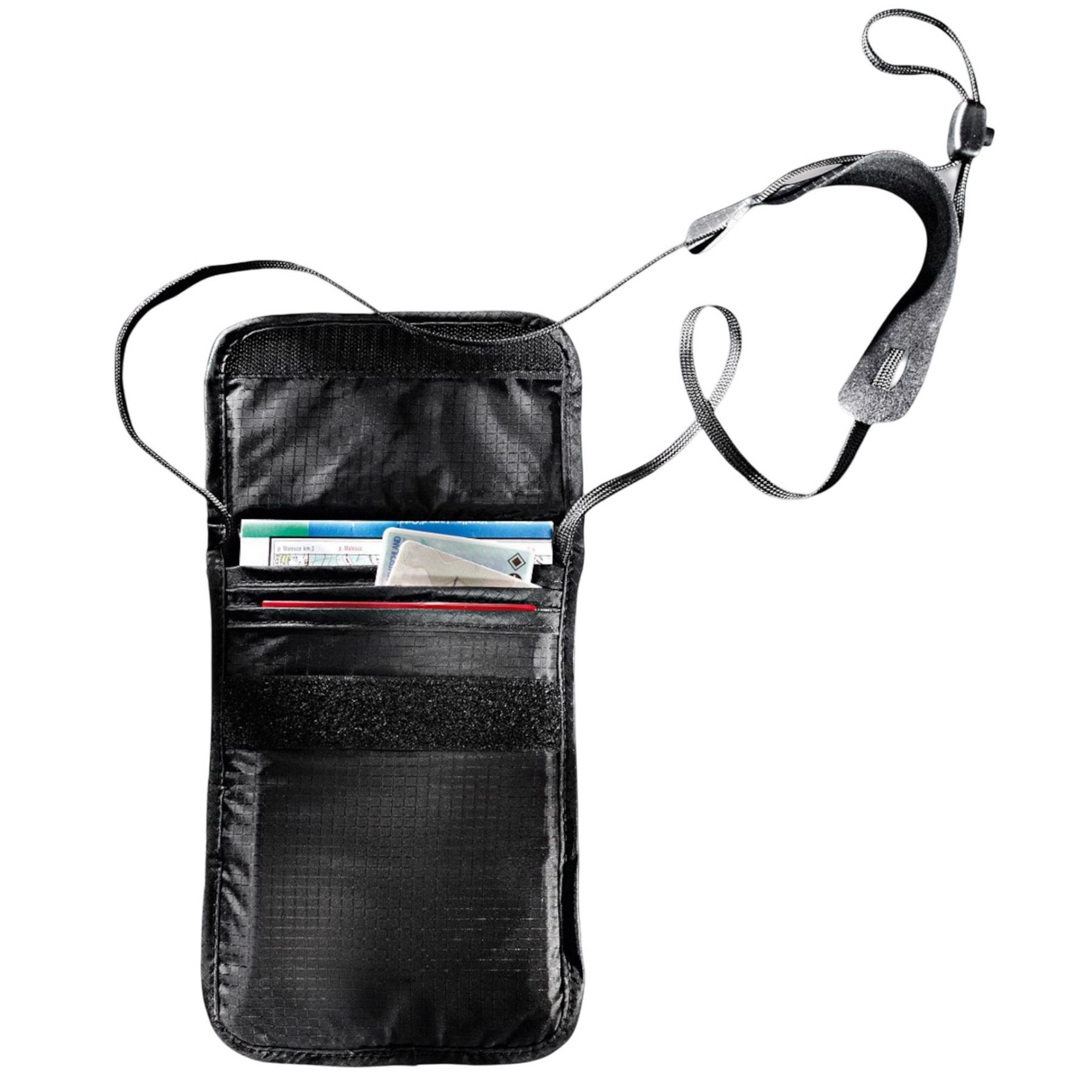 Tatonka Skin Folded Neck Pouch, monedero, negro