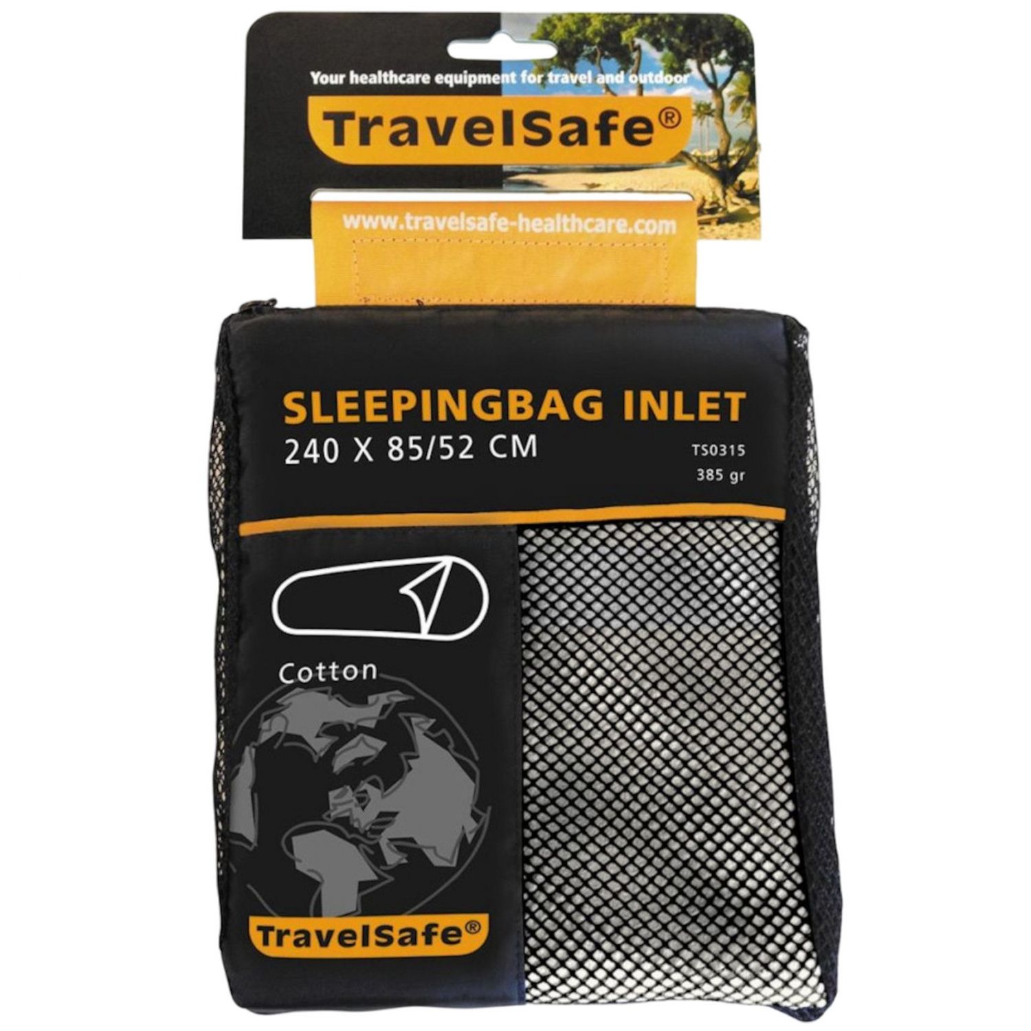 Travel Safe Algodón Saco de Dormir interior, momia