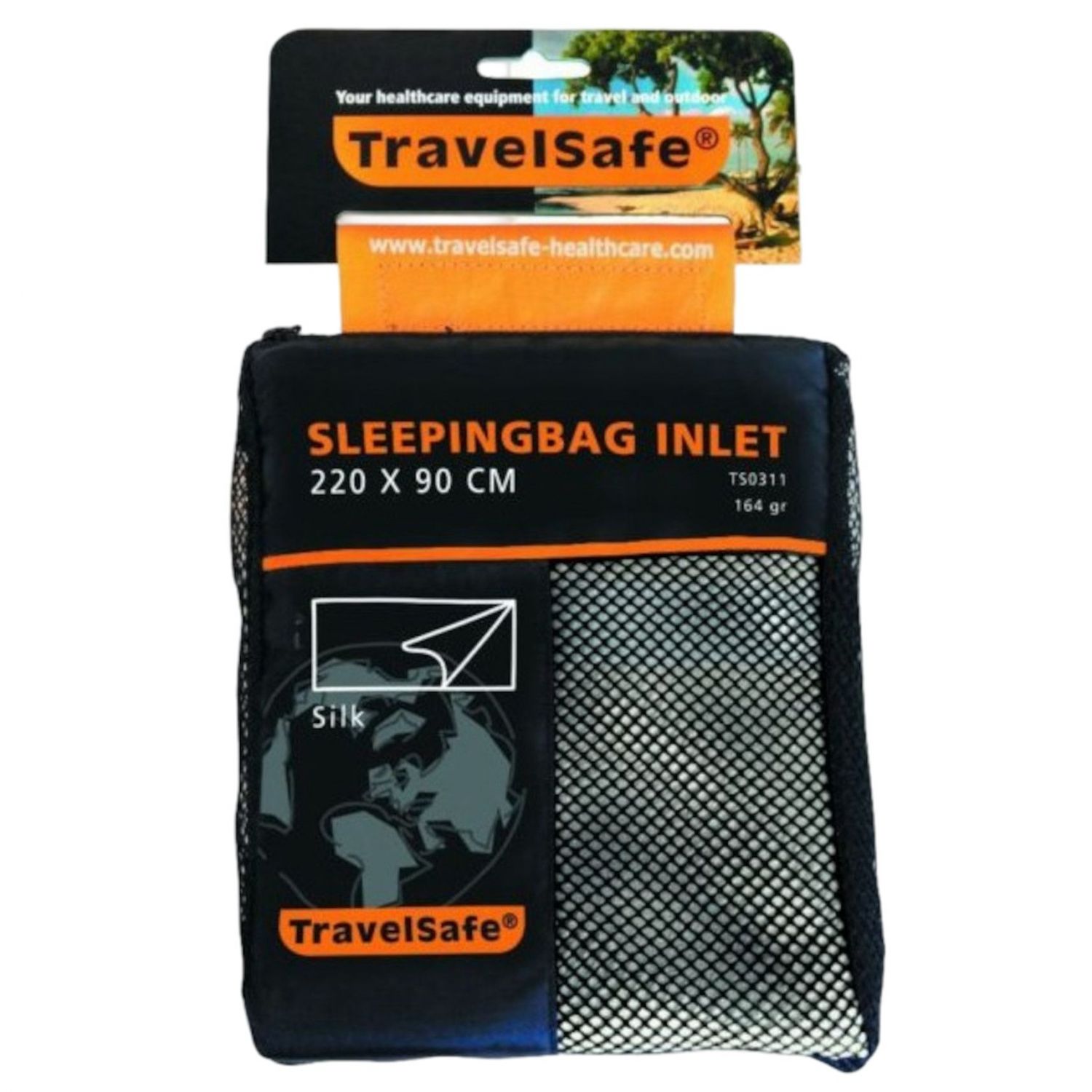 Travel Safe Saco de Dormir de Seda, sobre