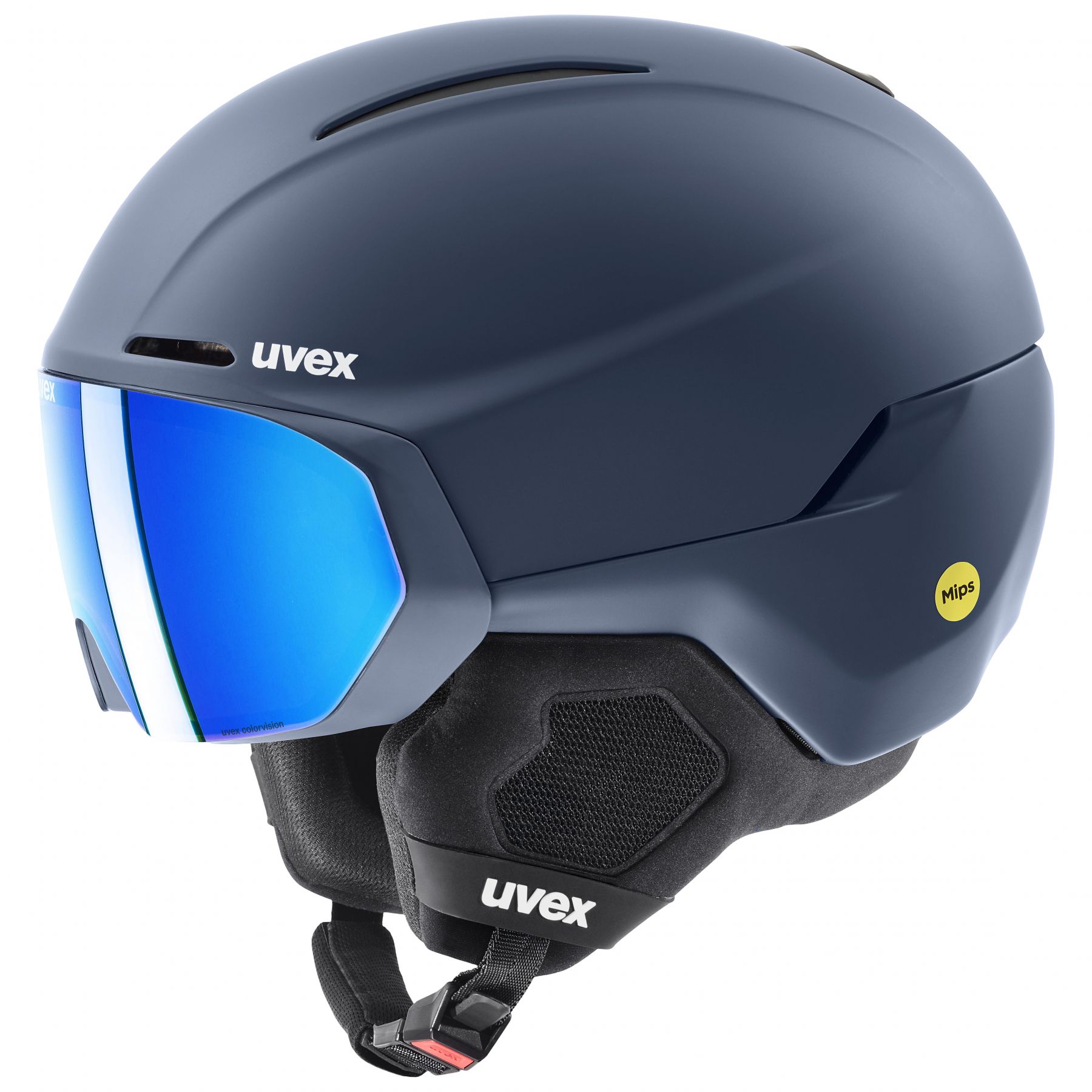 Uvex Horizon CV MIPS visor, casco de esquí con visera, azul