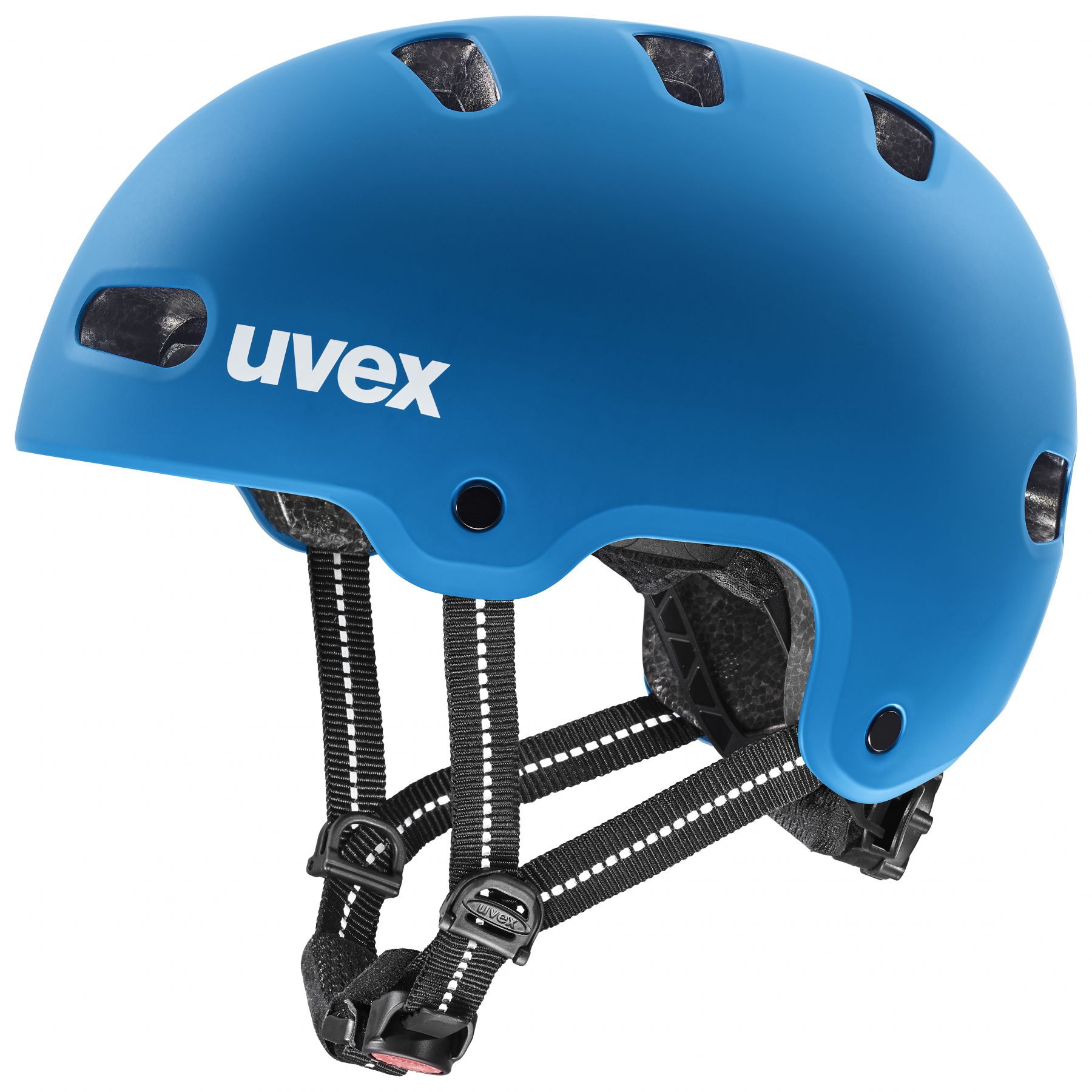 Uvex Kid 4, casco de bicicleta, junior, azul