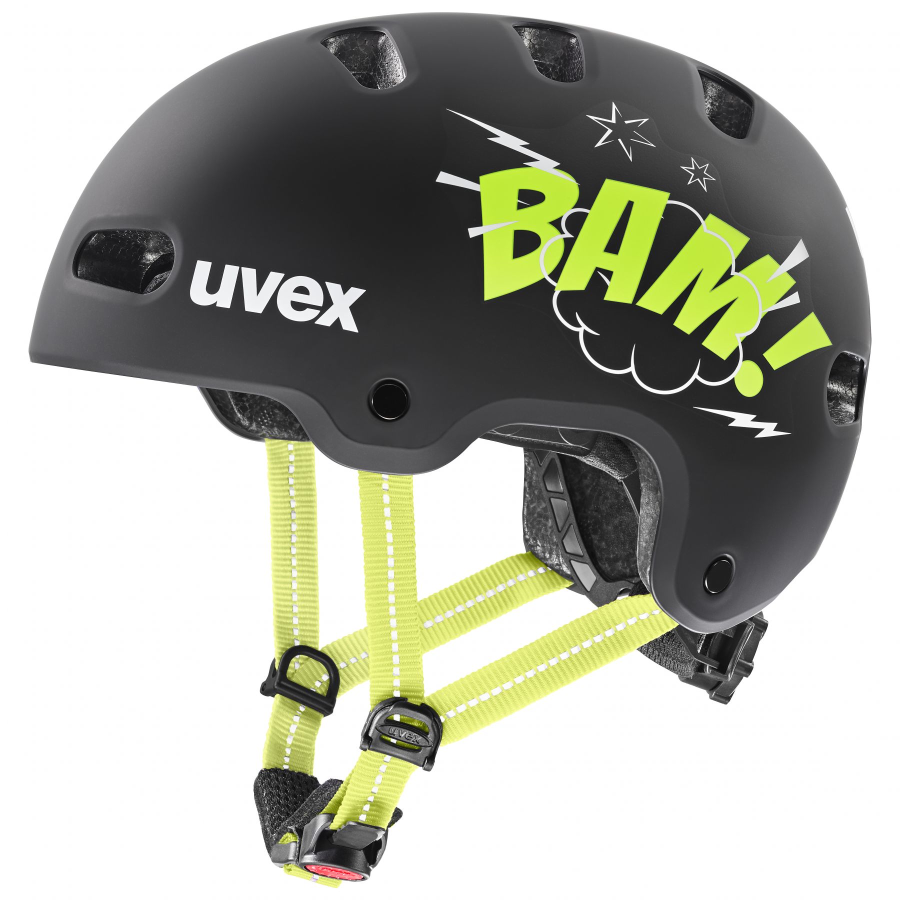 Uvex Kid 4 Style, casco de bicicleta, junior, negro/verde