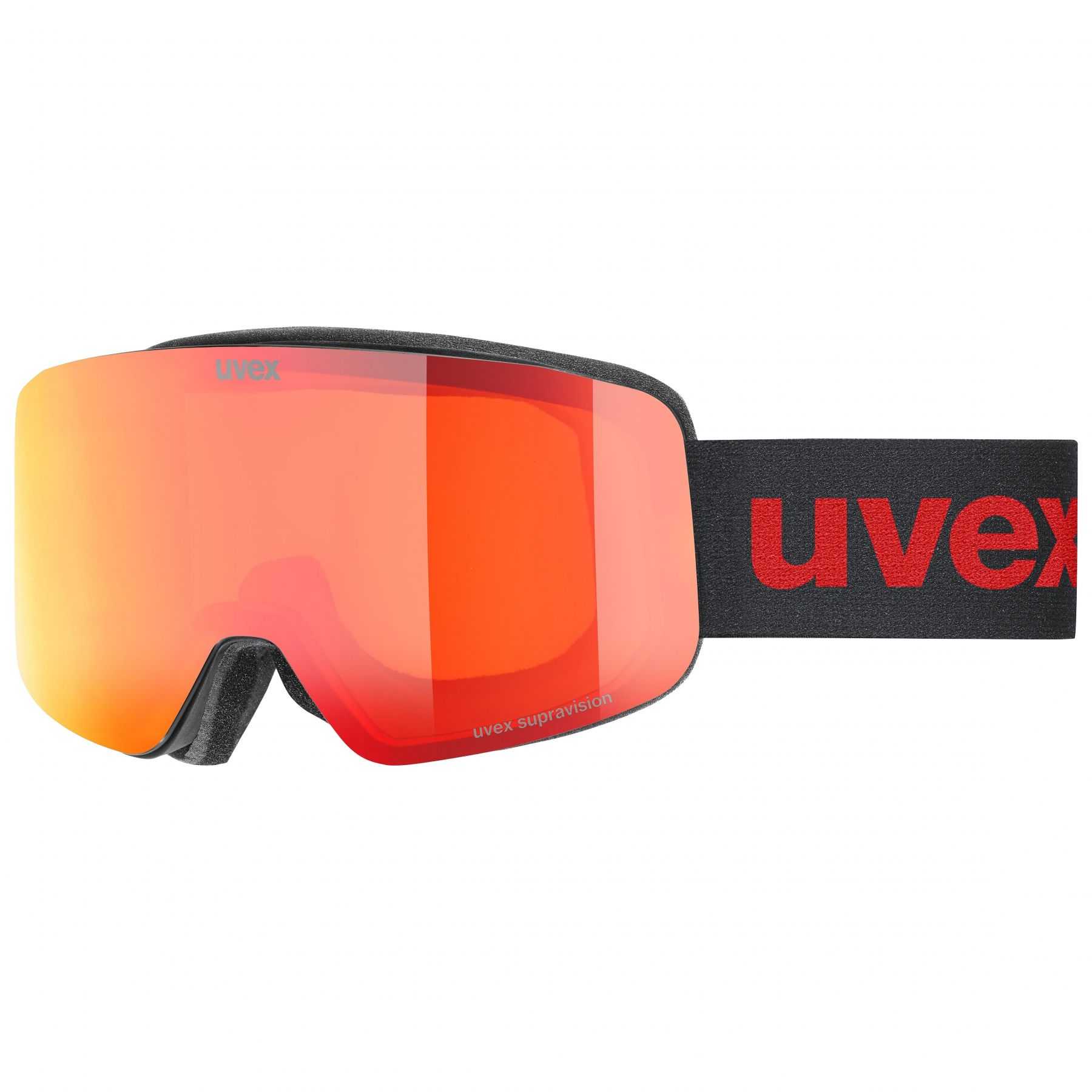 Uvex pwdr FM, gafas de esquí, junior, negro/rojo