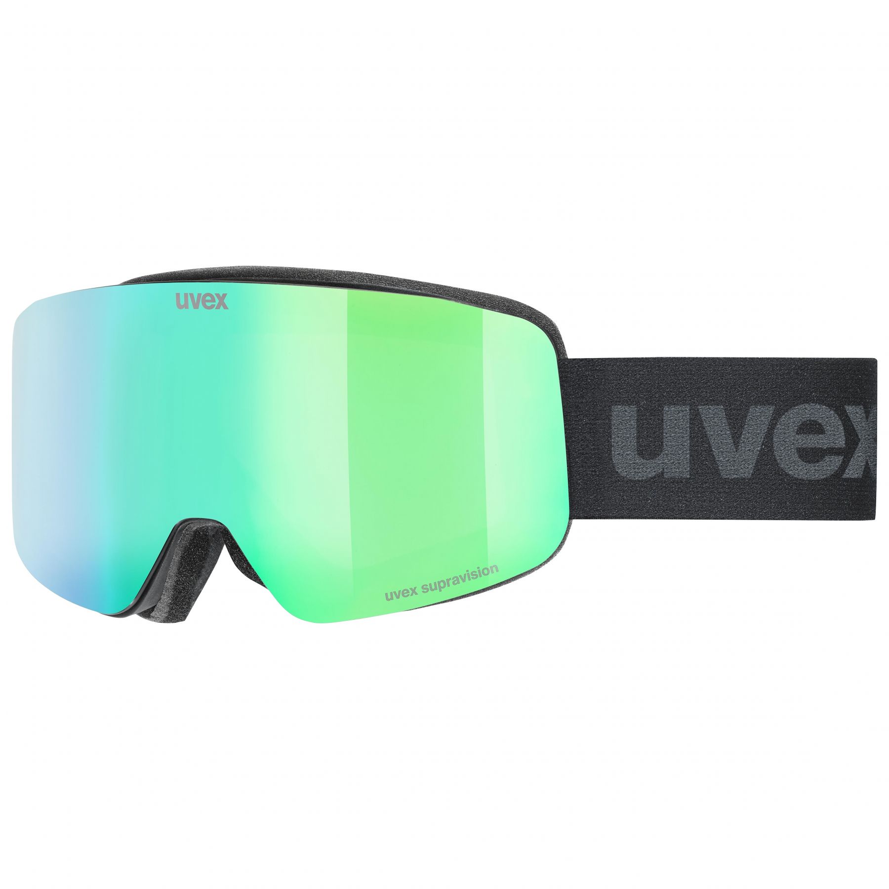 Uvex pwdr FM, gafas de esquí, junior, negro/verde