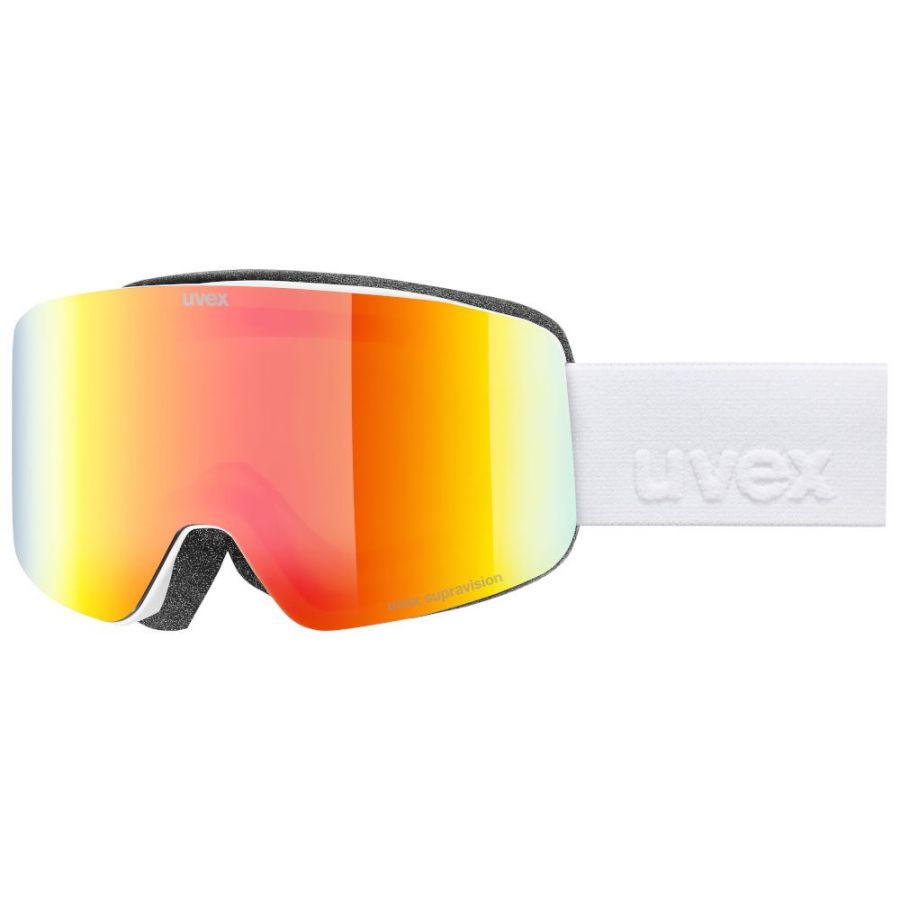 Uvex pwdr FM, máscara de esquí, junior, blanco