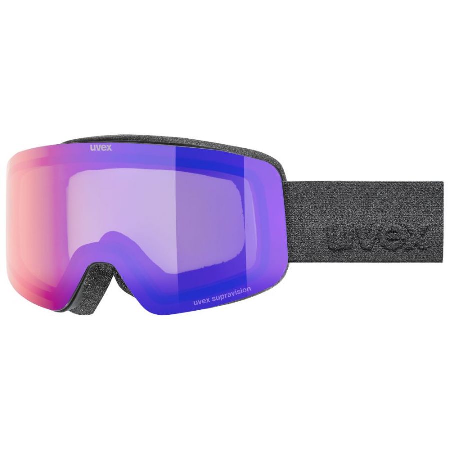 Uvex pwdr FM, máscara de esquí, junior, negro