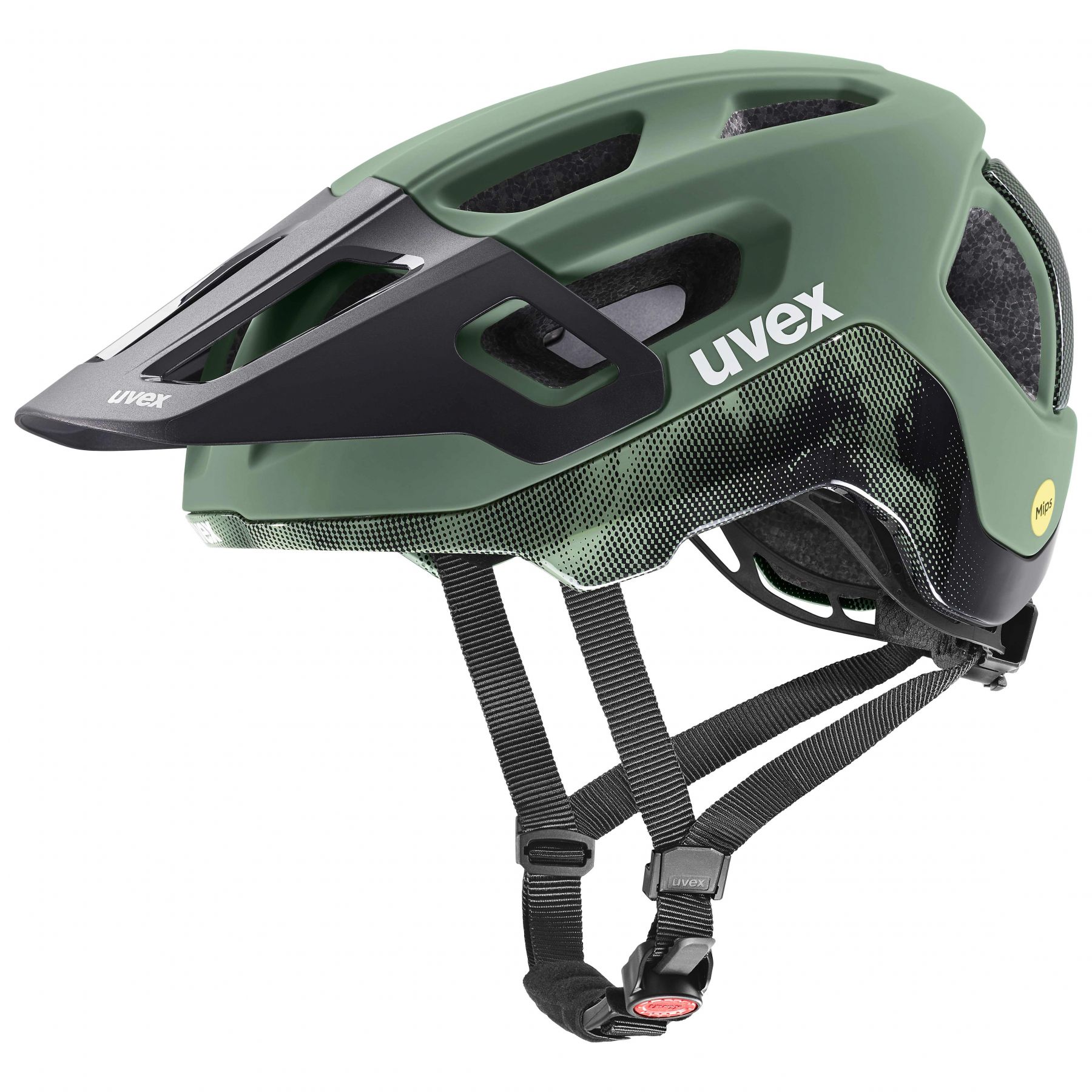 Uvex react MIPS, casco de bicicleta, verde/negro