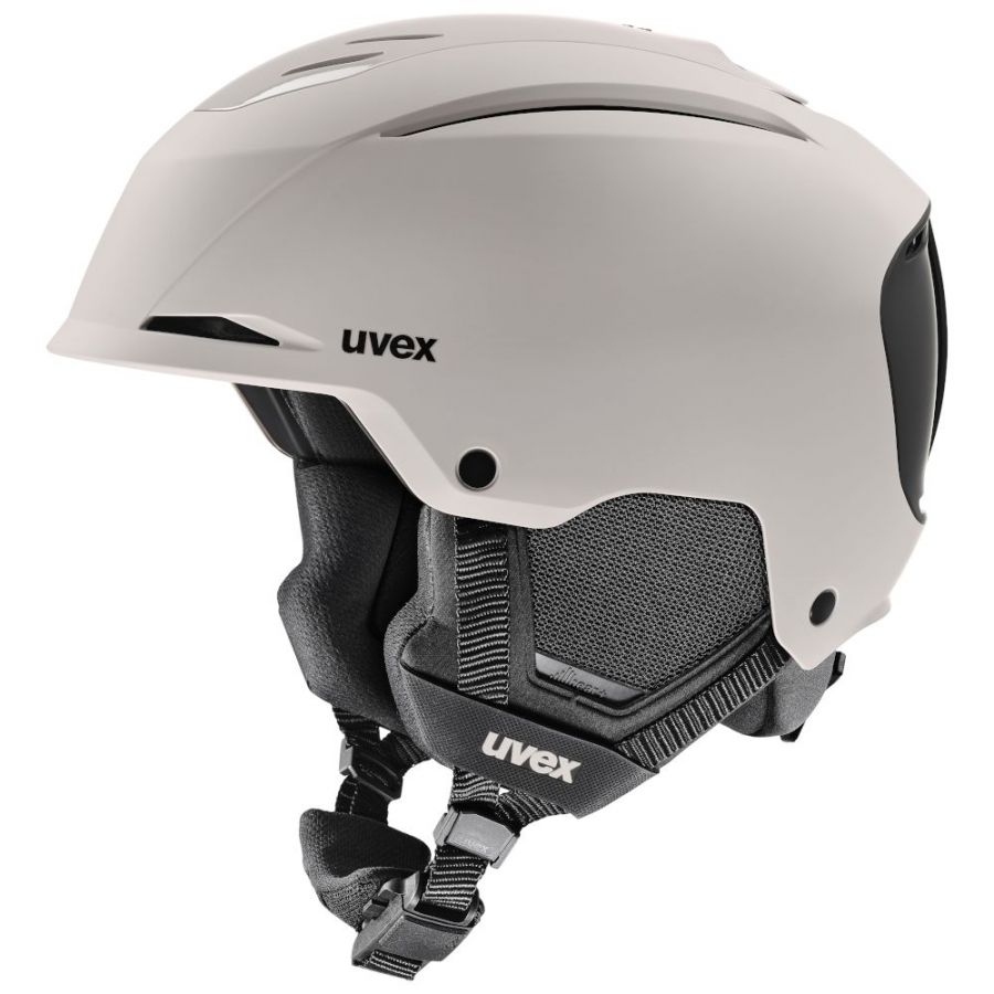 Uvex Resolution, casco de esquí, gris claro/negro