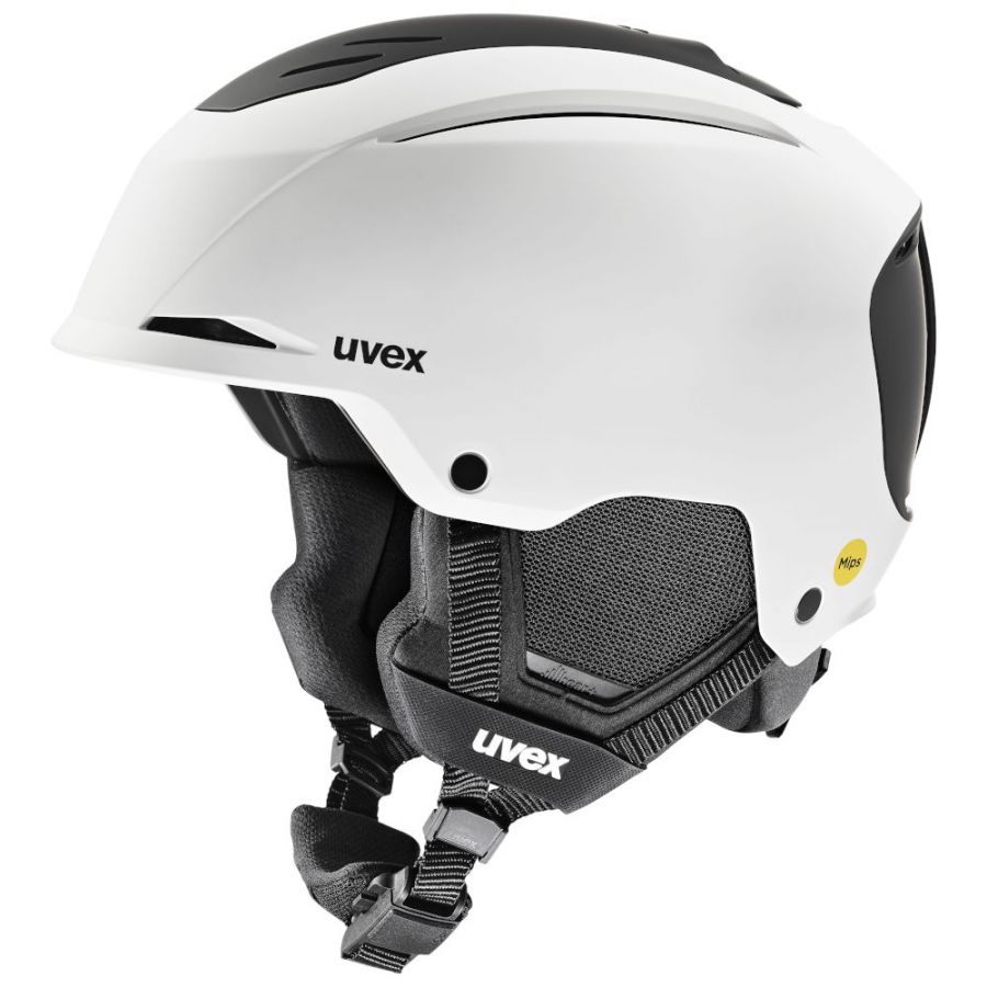 Uvex Resolution MIPS, casco de esquí, blanco/negro