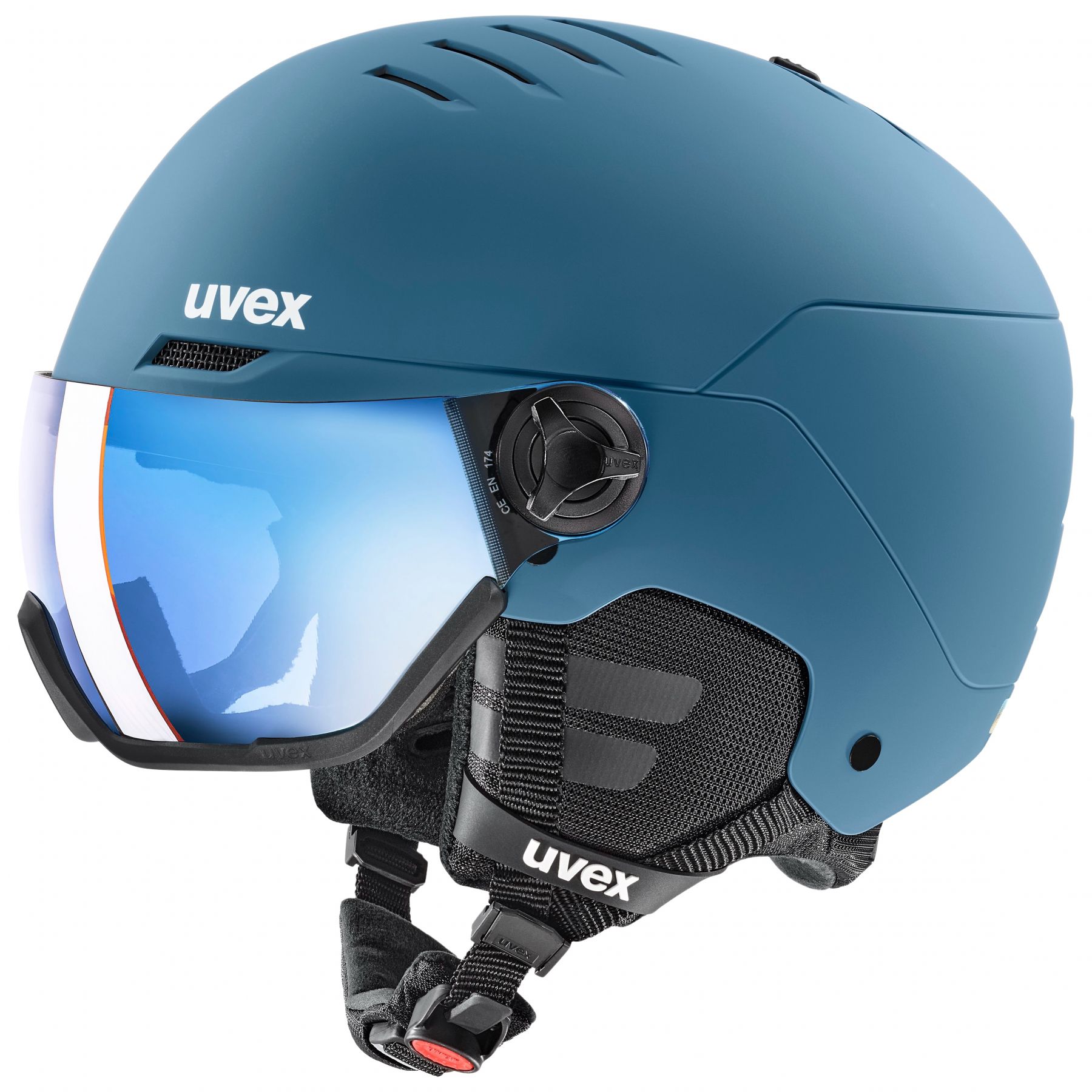 Wanted Visor, casco de esquí con visera, azul